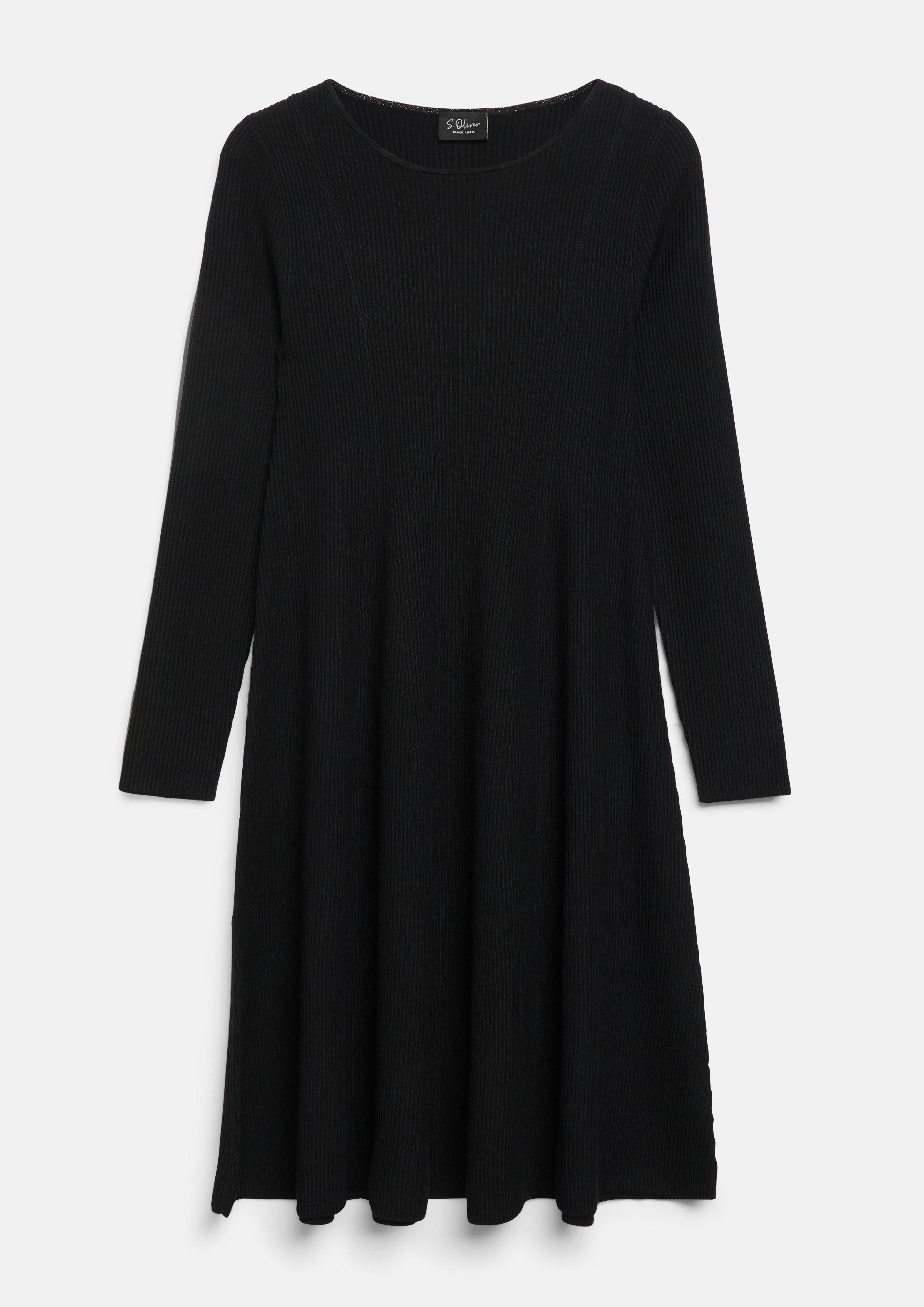 Femmes Robe en noir de s.Oliver BLACK LABEL