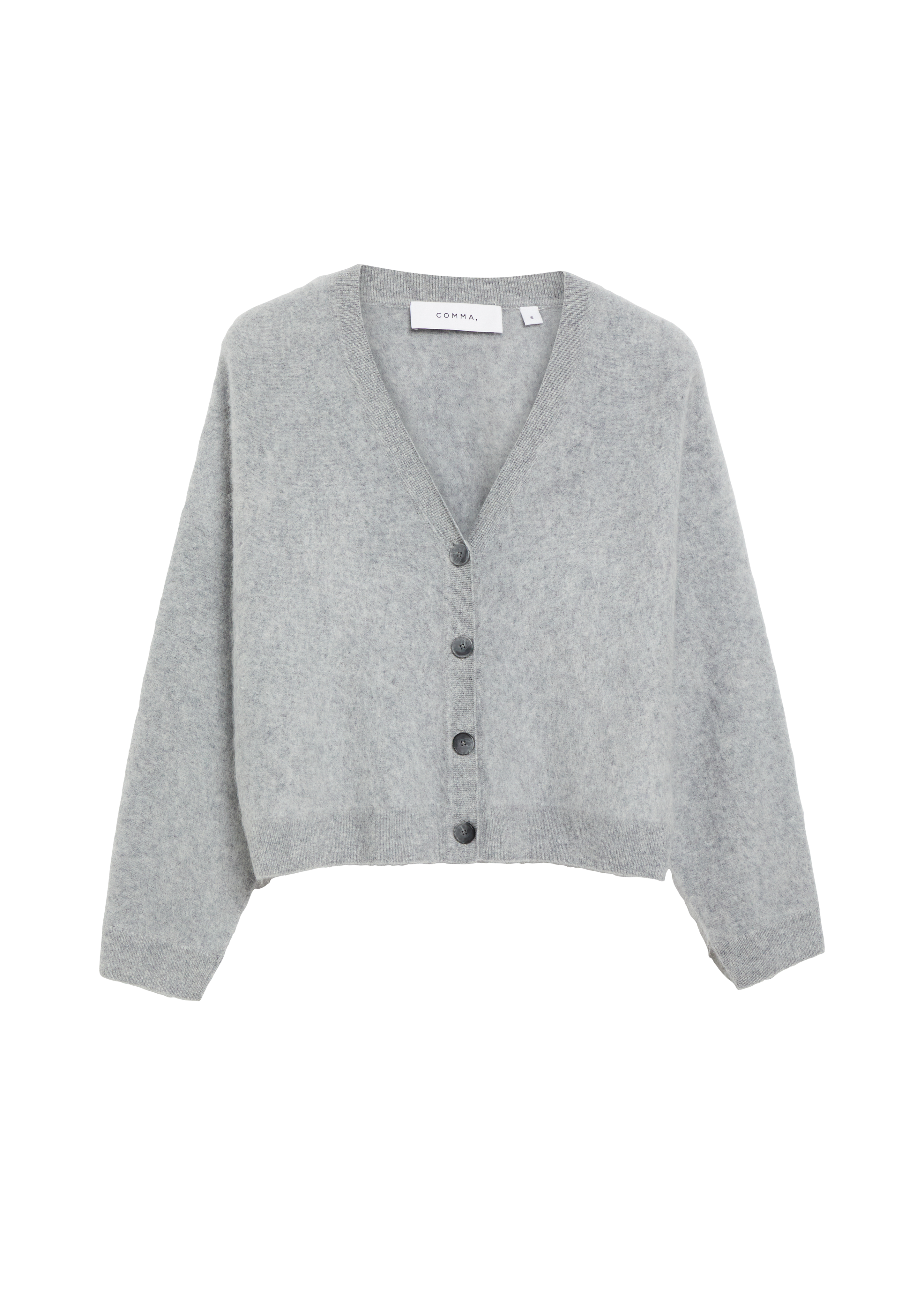 Gebreid vest van 100% geborstelde wol