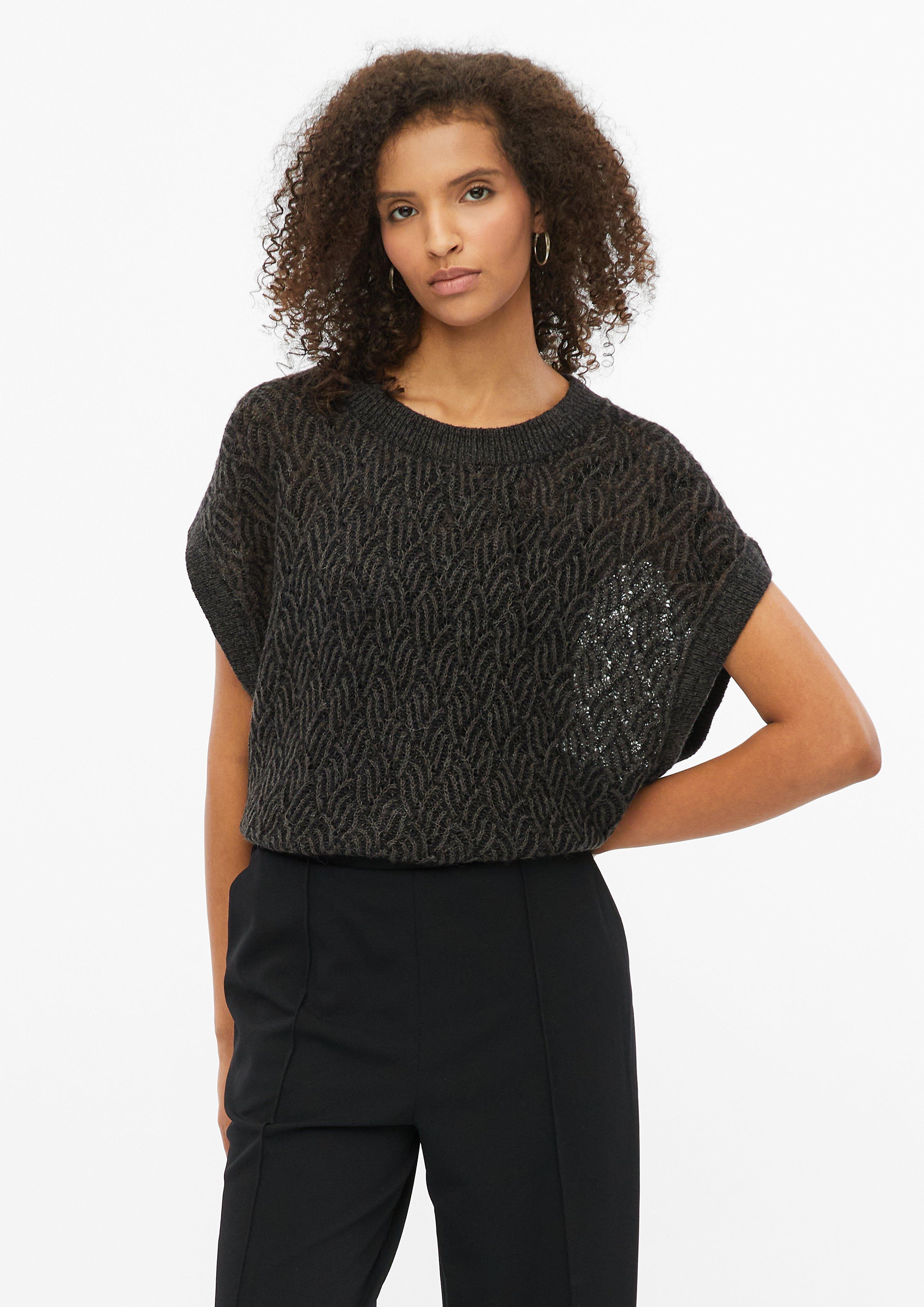 Sweter z dzianiny w kolorze ciemnoszary od s.Oliver BLACK LABEL