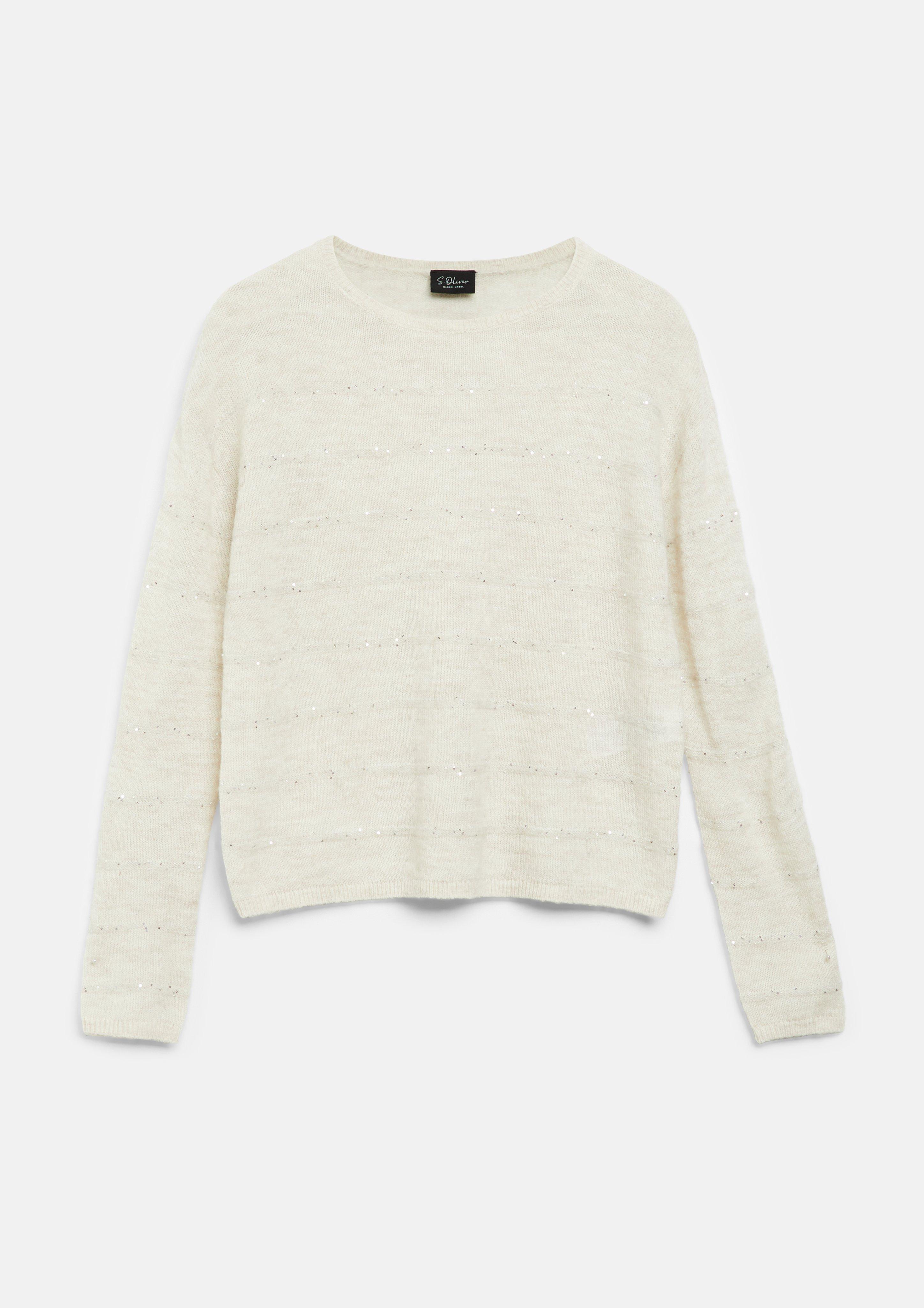 Kobiety Sweter z dzianiny w kolorze beżowy od s.Oliver BLACK LABEL