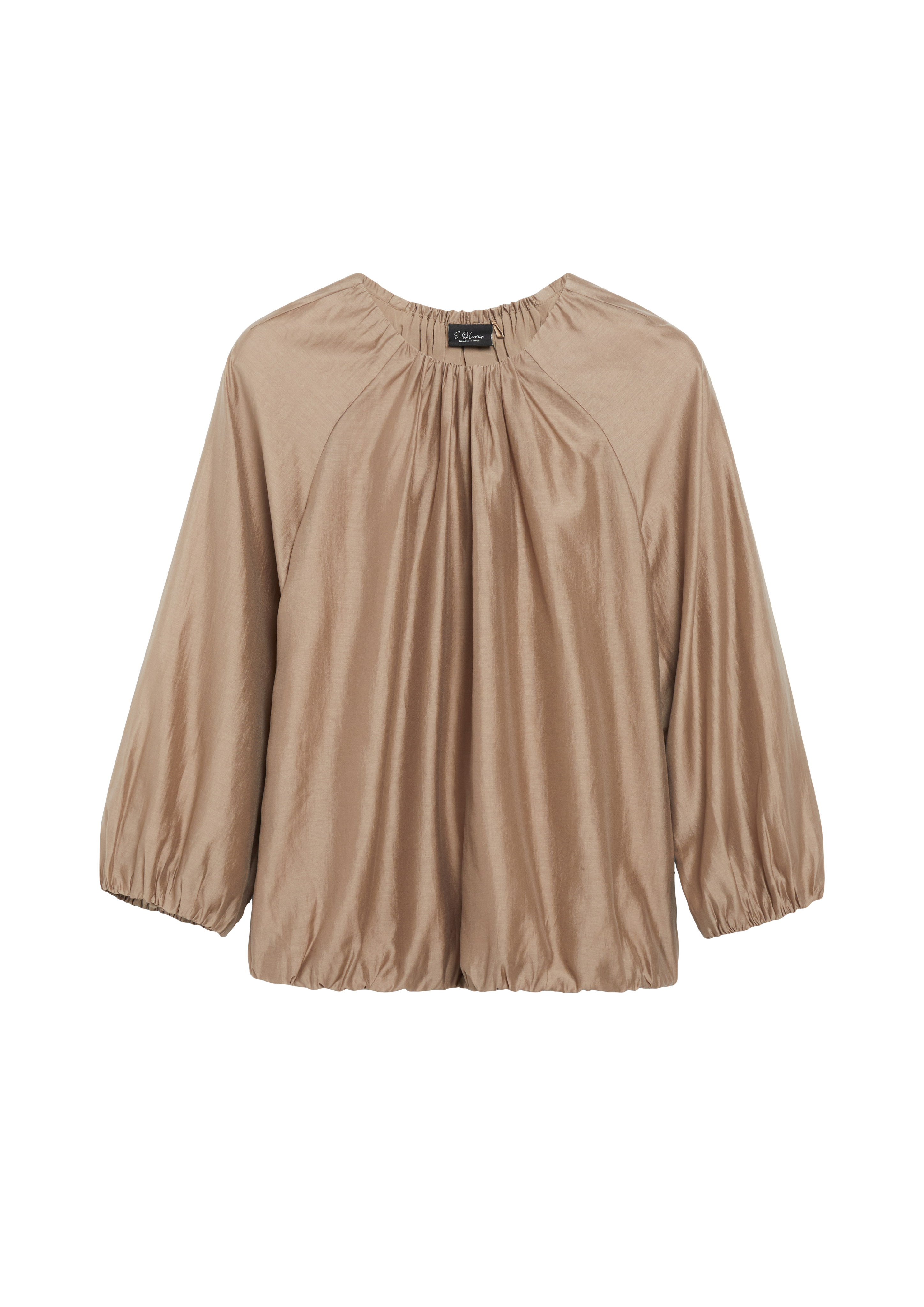 Blouse met decoratieve plooien