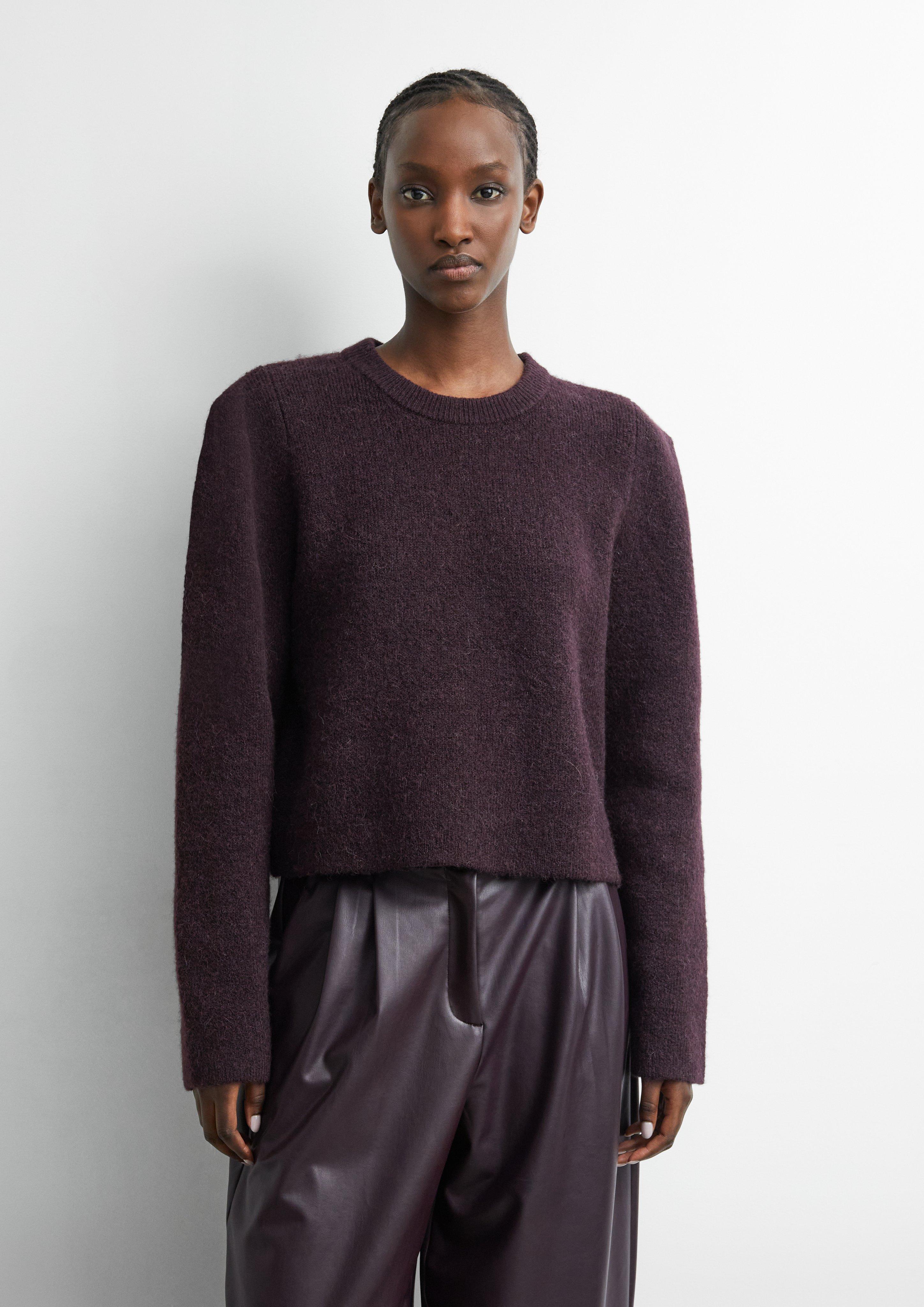 Strickpullover in aubergine von COMMA