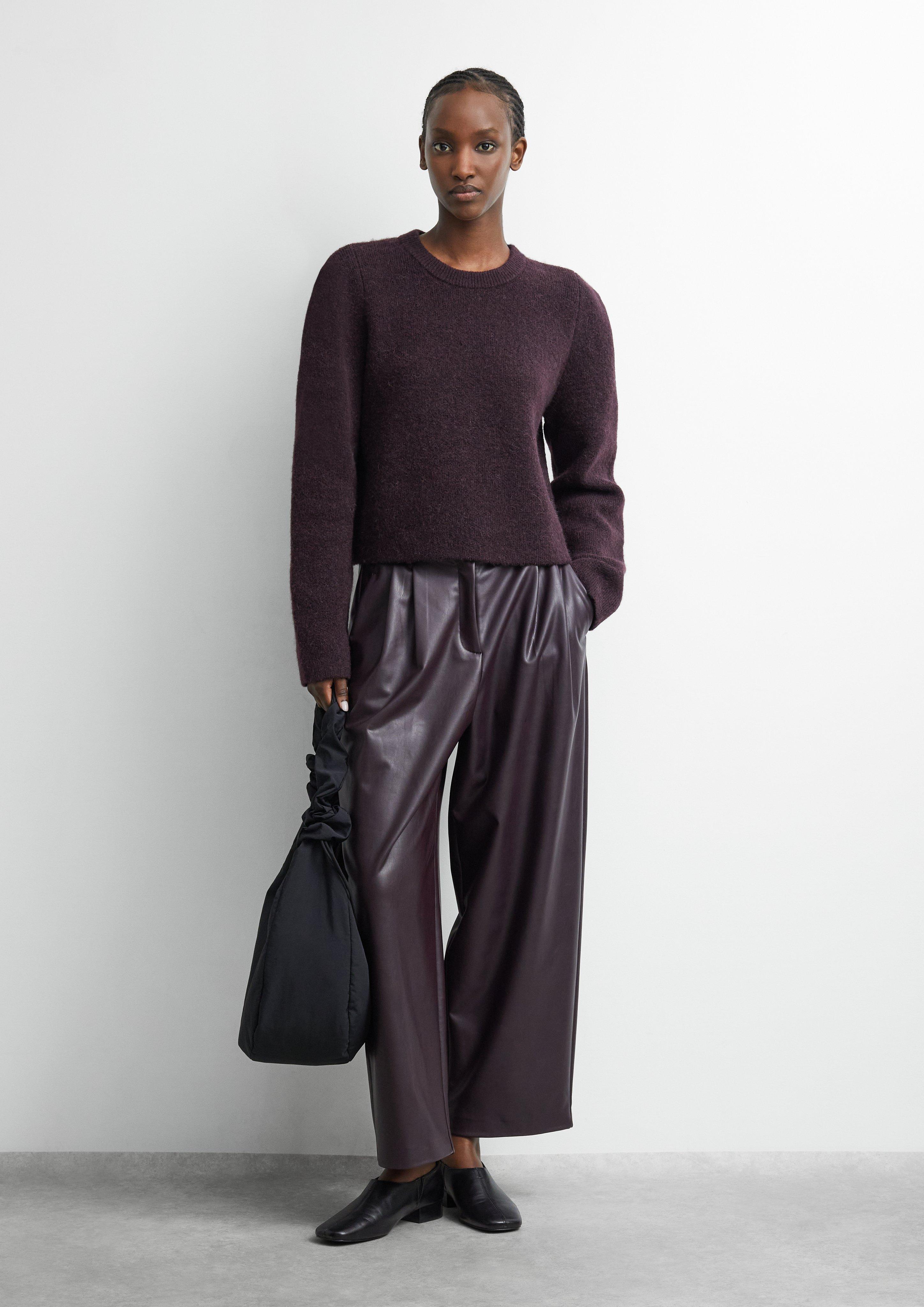 Strickpullover in lila von COMMA