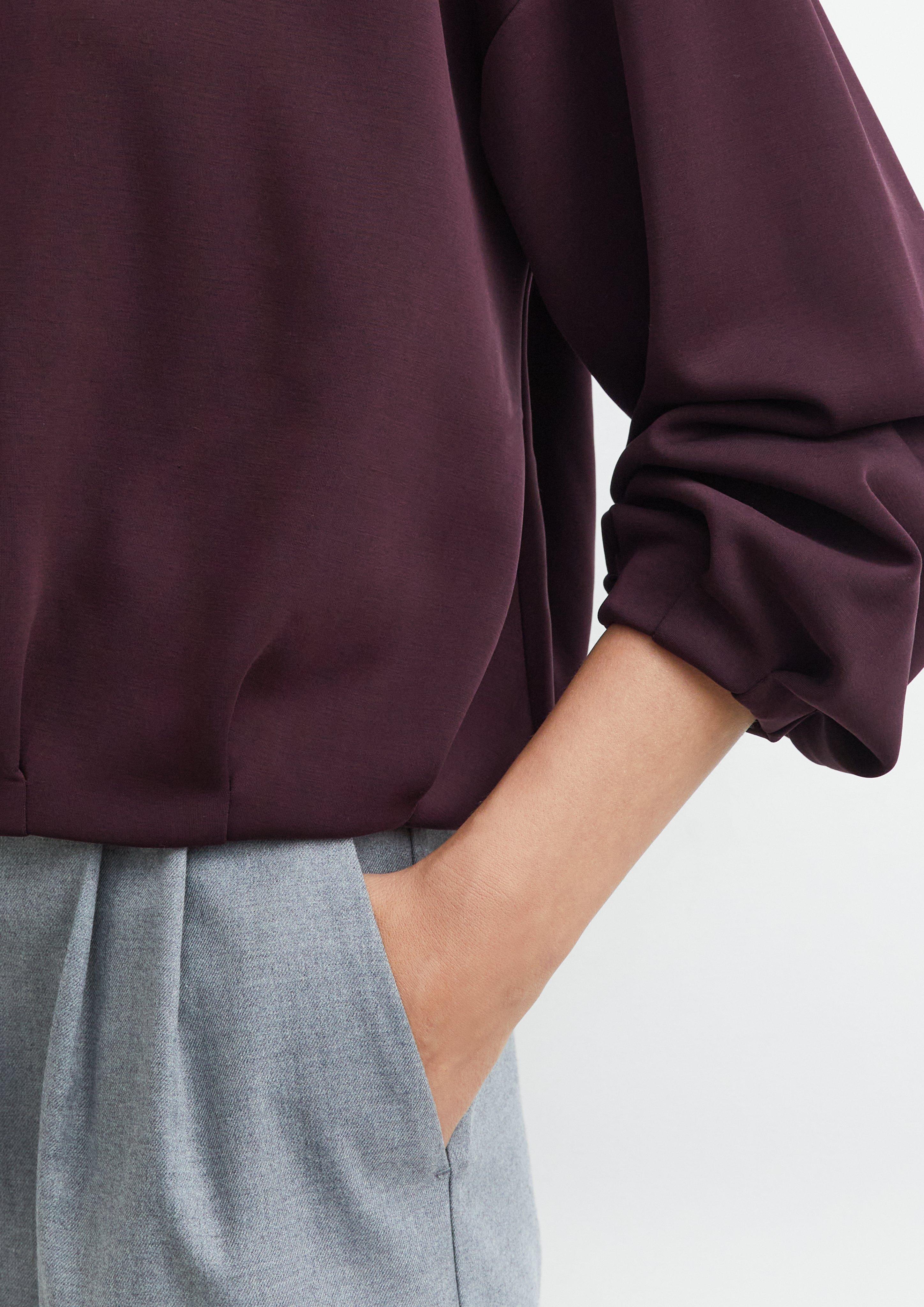 Women Sweatshirt in purple by COMMA