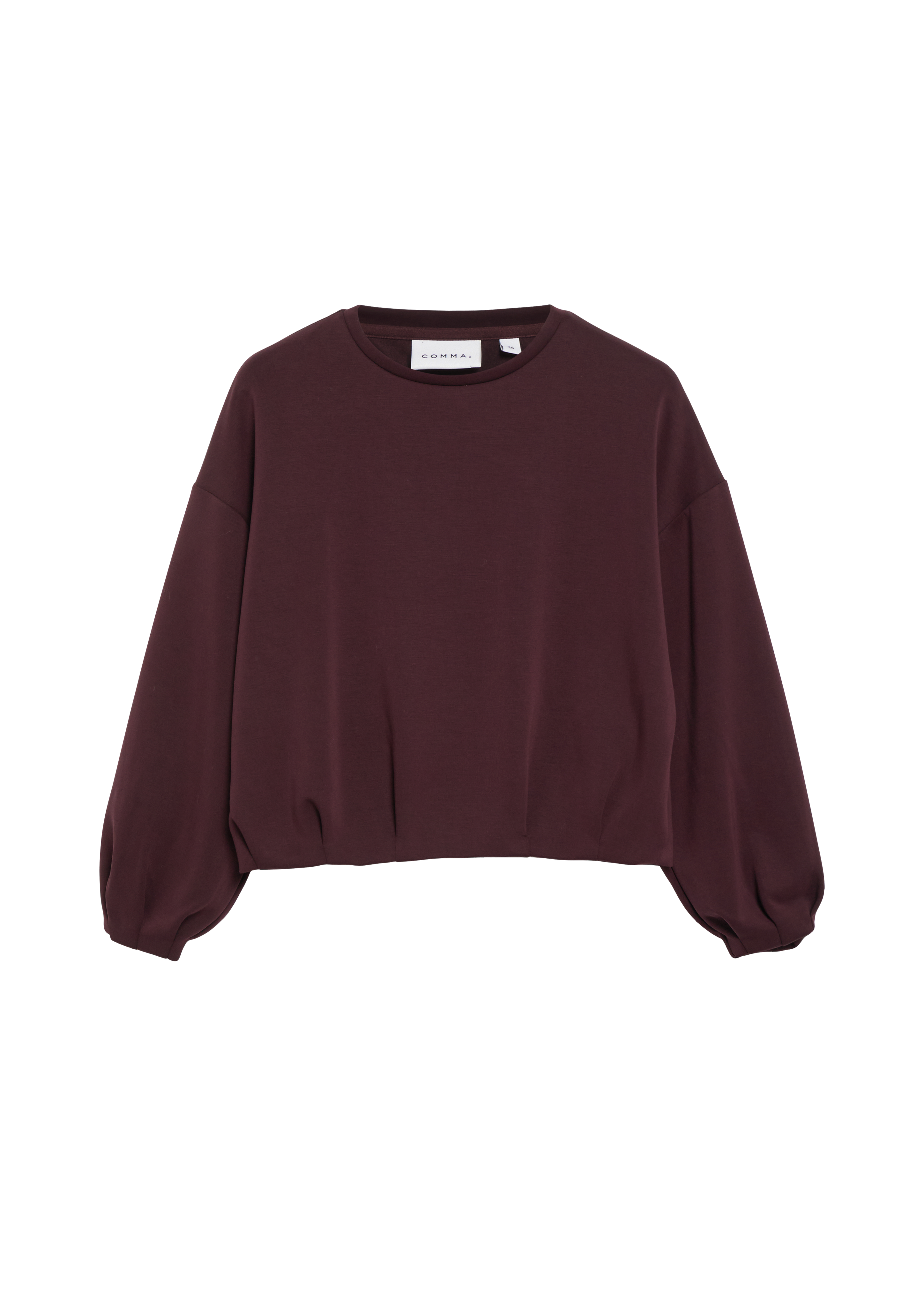 Zacht sweatshirt met bubbelkraag