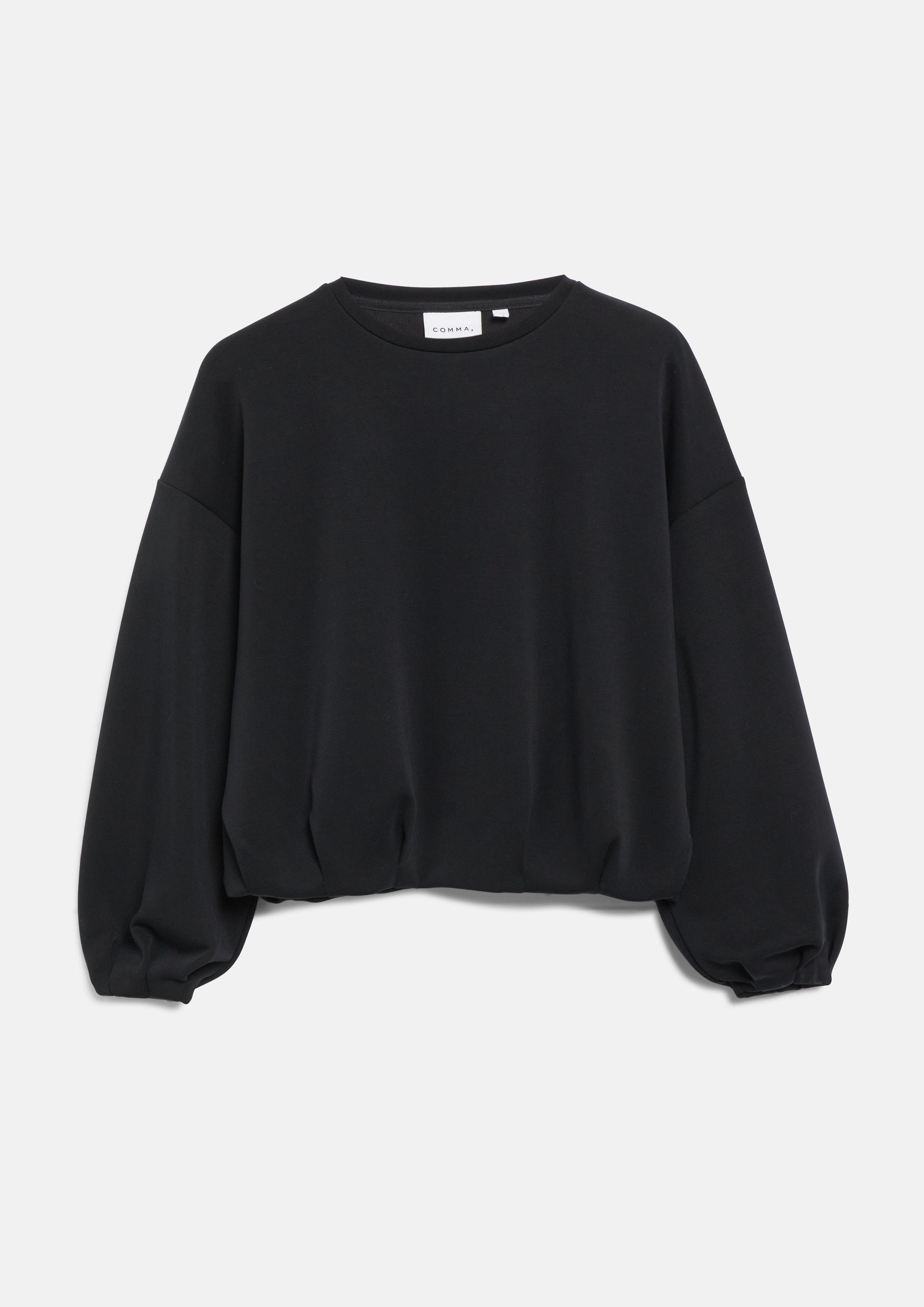 Women Sweatshirt in black by COMMA