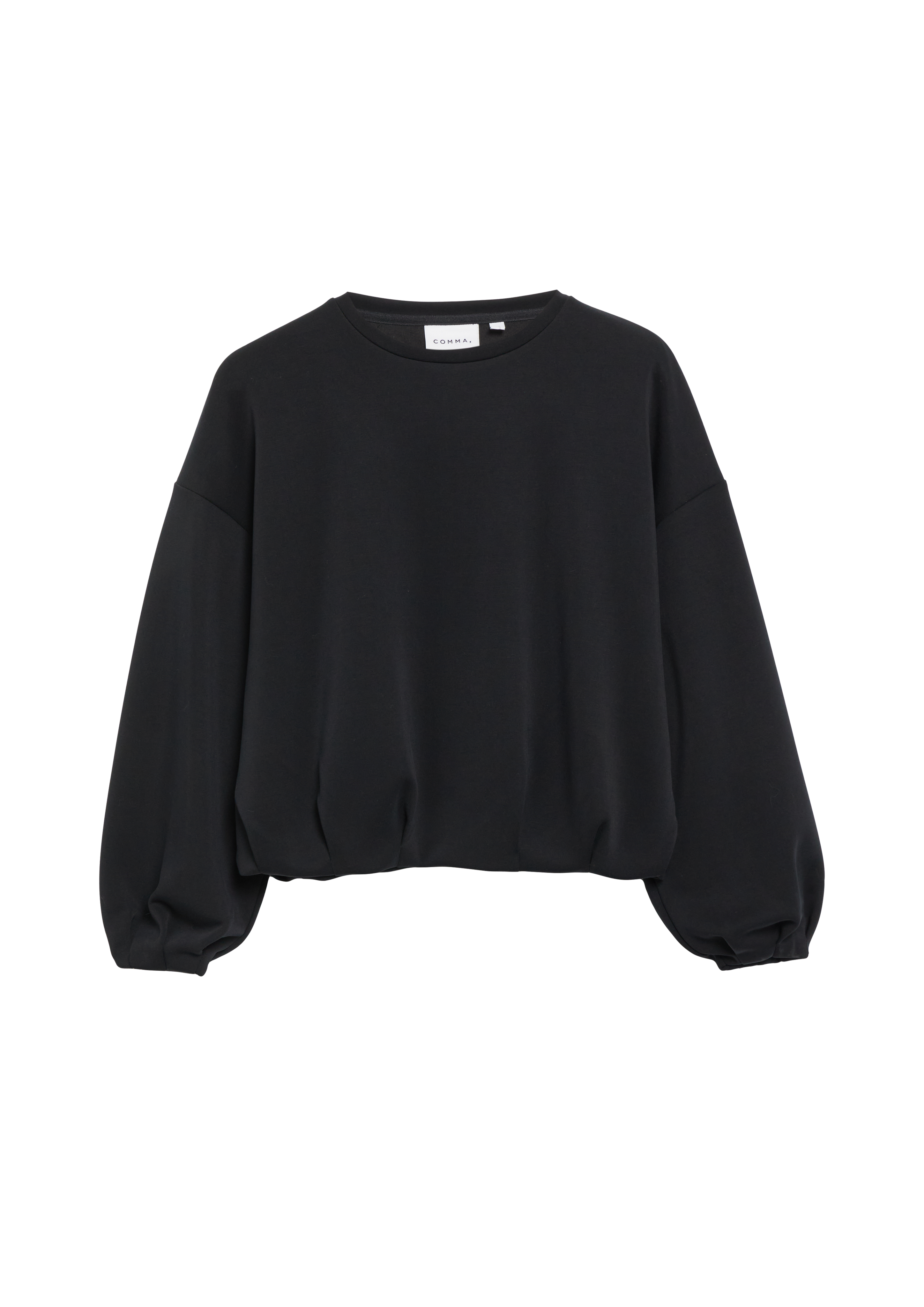 Zacht sweatshirt met bubbelkraag