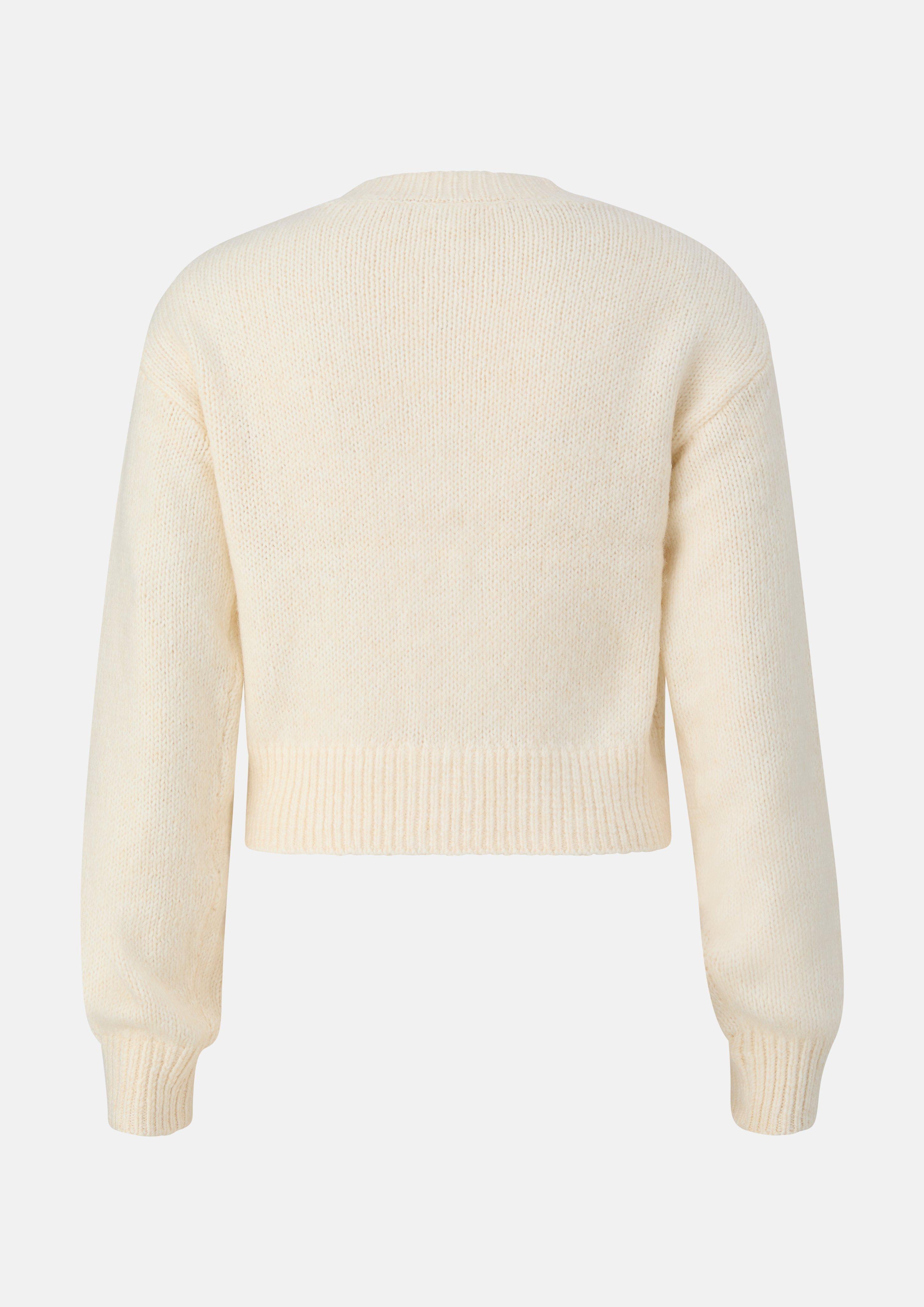 Kinder Verkürzte Strickjacke in creme von s.Oliver