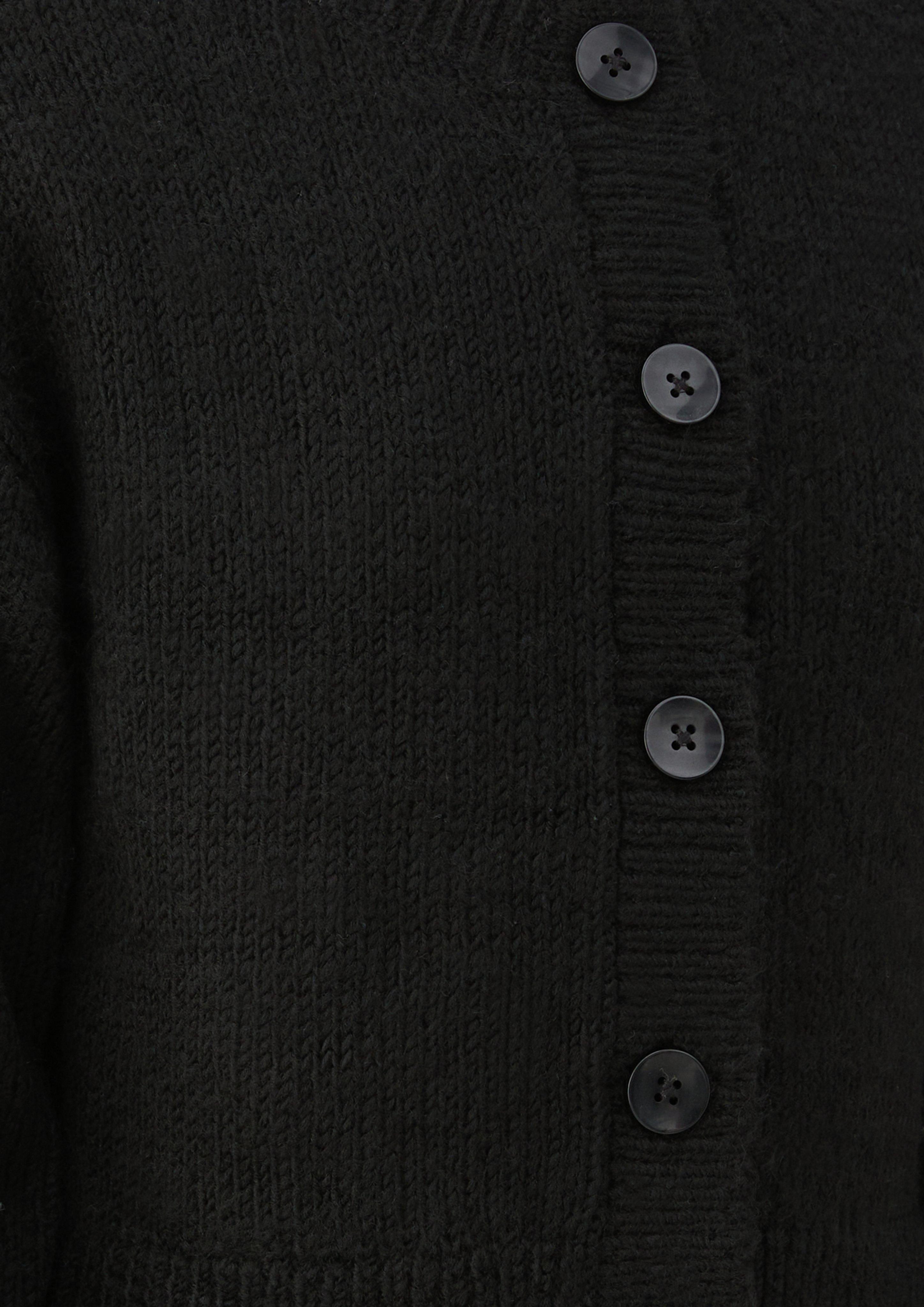Kinder Verkürzte Strickjacke in schwarz von s.Oliver