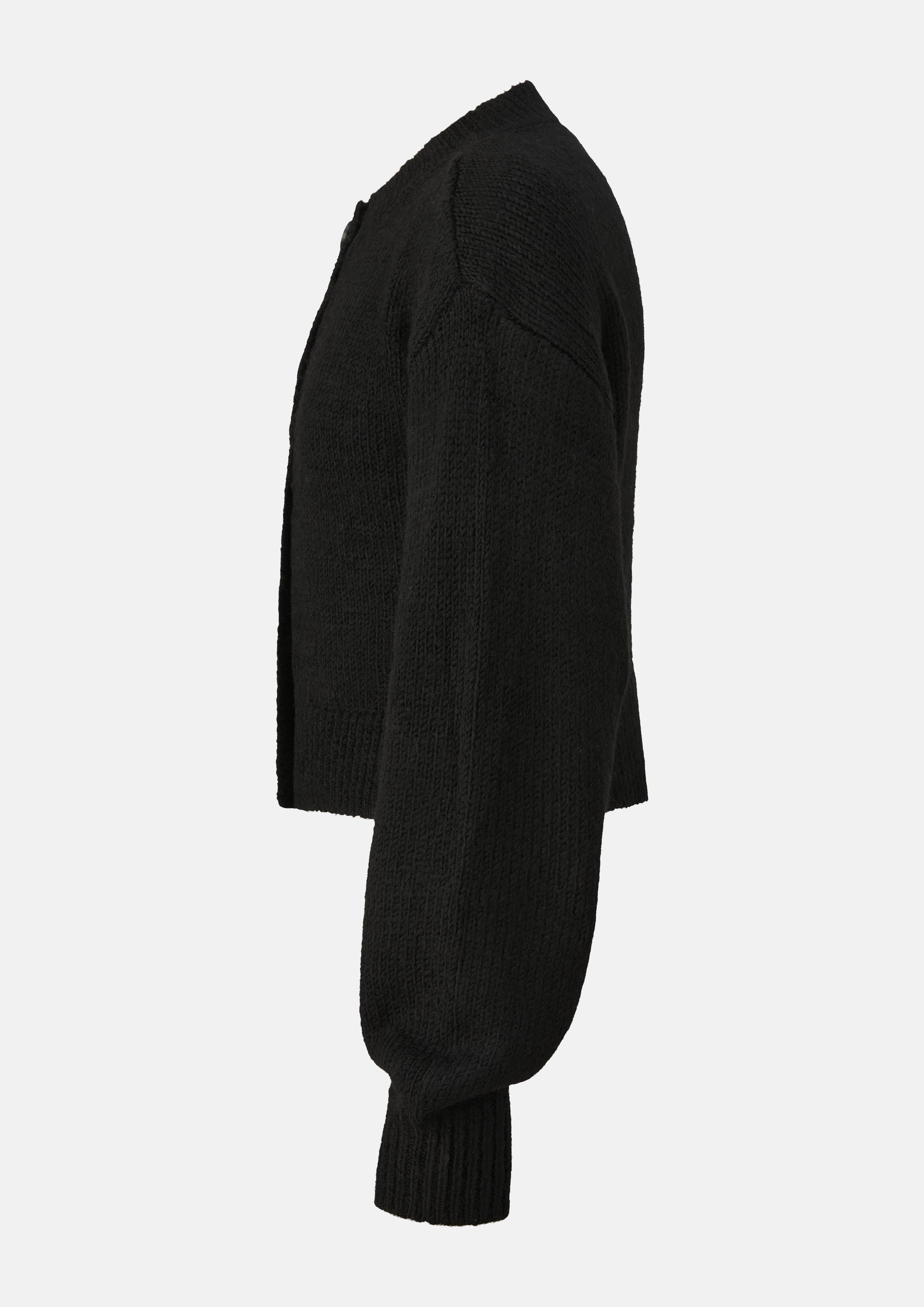 Kinder Verkürzte Strickjacke in schwarz von s.Oliver