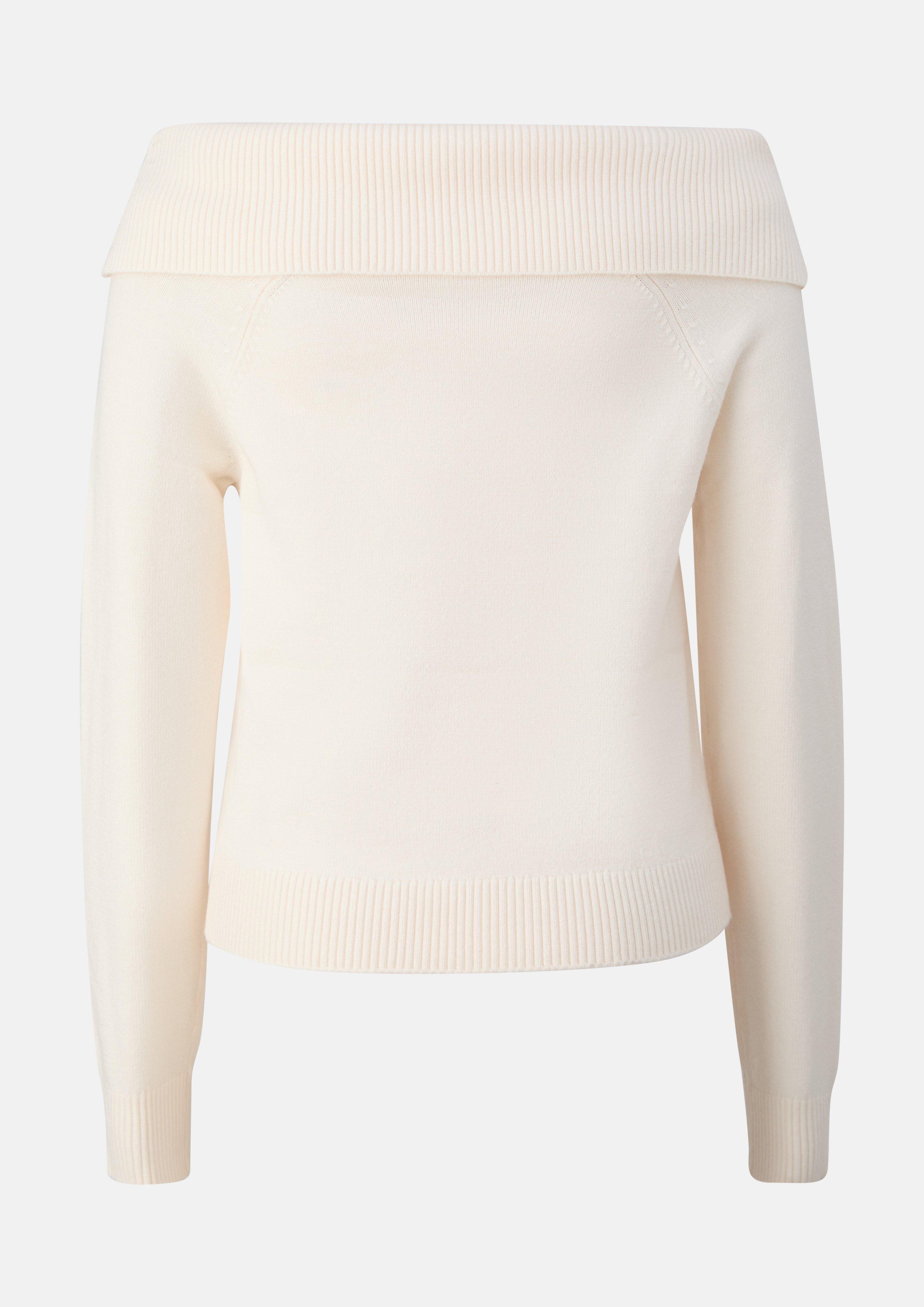 Kinder Strickpullover mit Off Shoulder-Ausschnitt in creme von s.Oliver