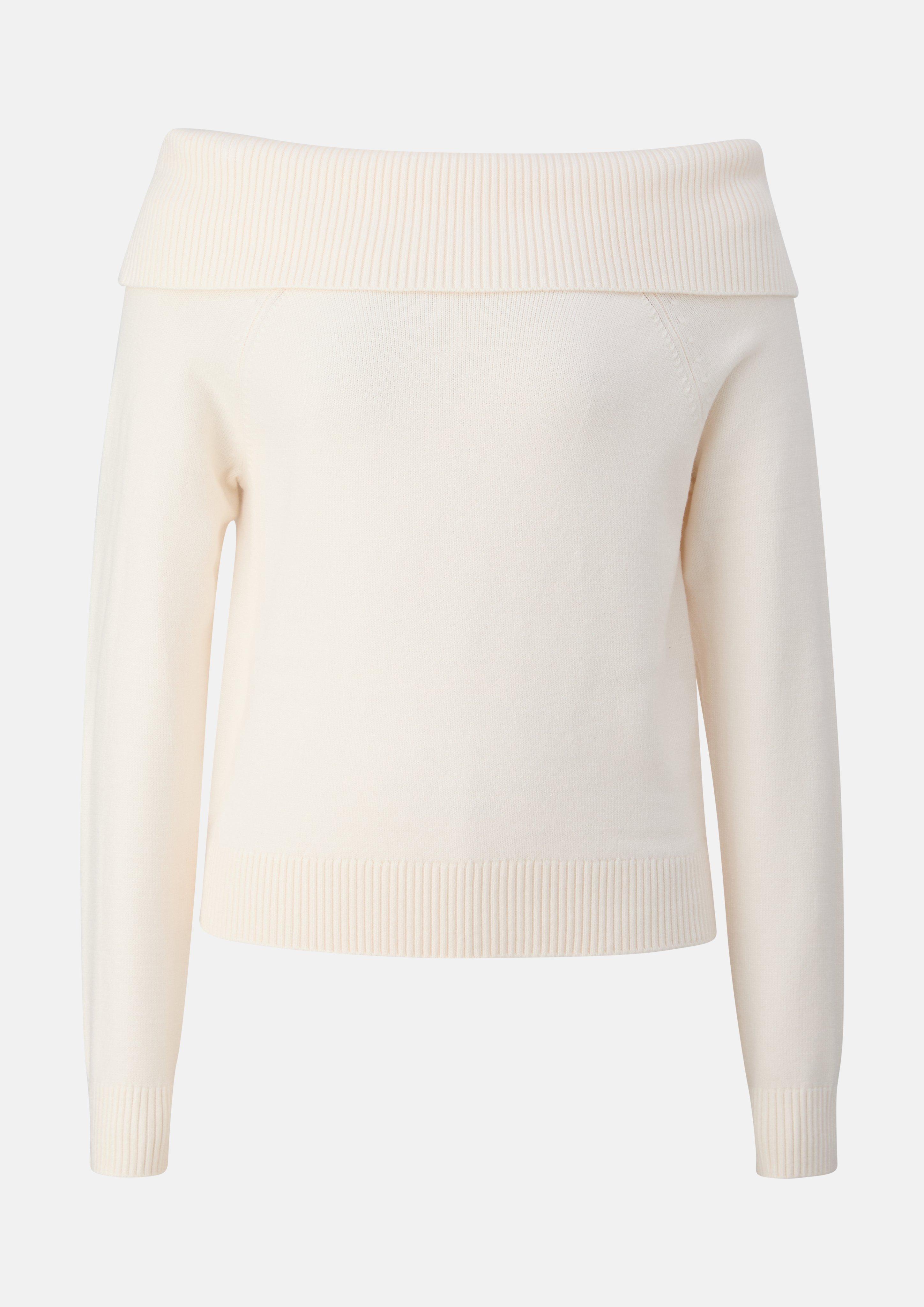 Kinder Strickpullover mit Off Shoulder-Ausschnitt in creme von s.Oliver