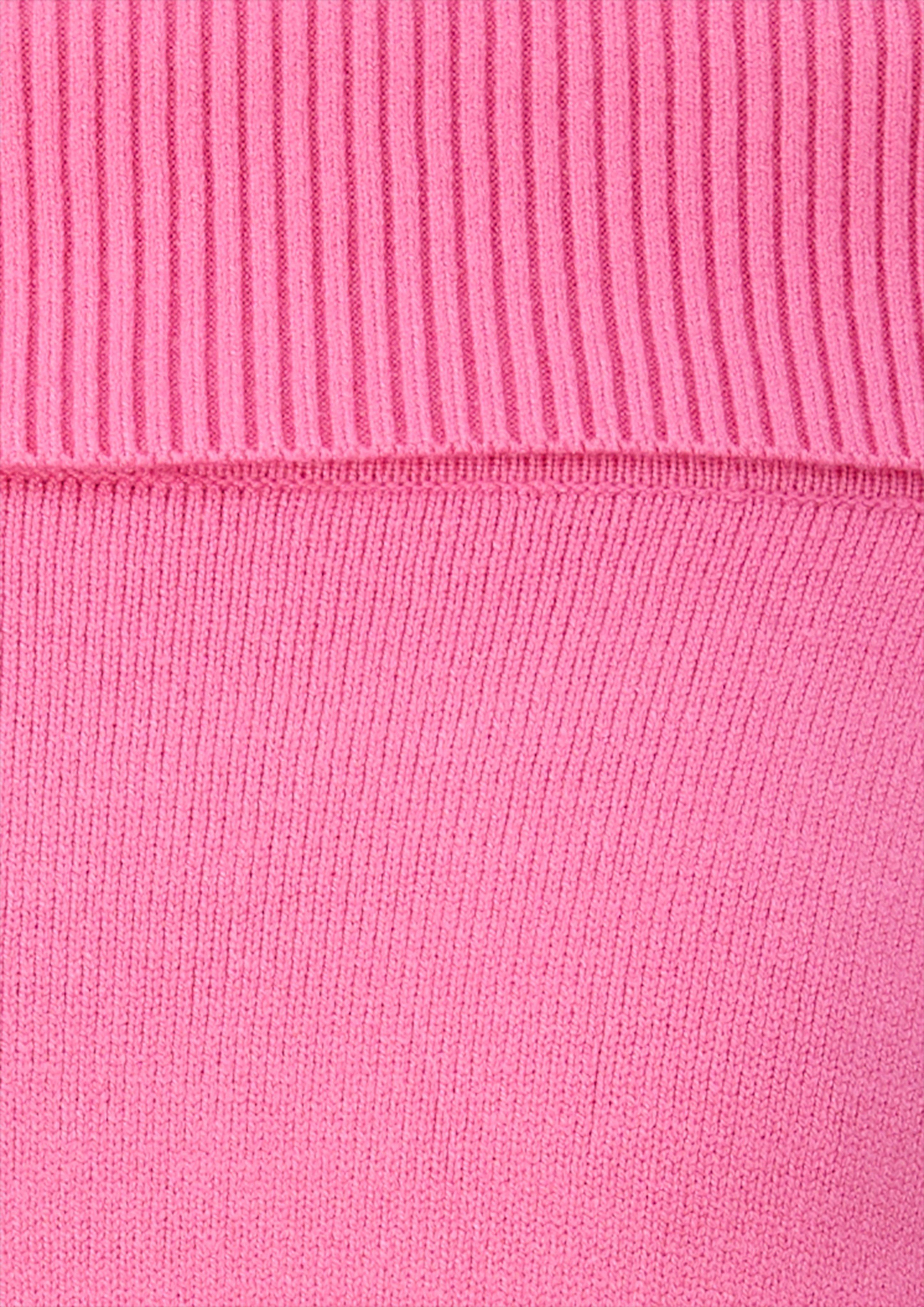Kinder Strickpullover mit Off Shoulder-Ausschnitt in pink von s.Oliver