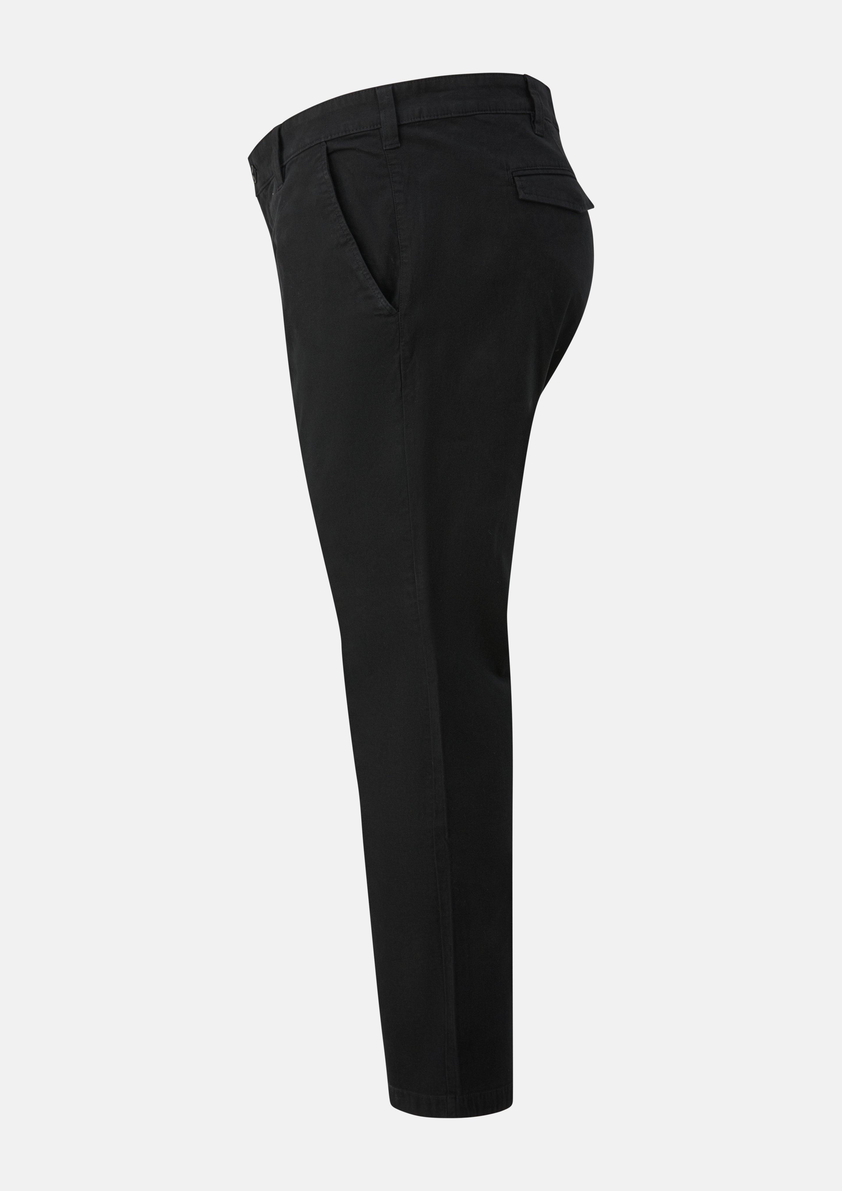 Herren Phoenix: Regular Fit Hose aus Baumwollstretch in schwarz von s.Oliver Men Big Sizes
