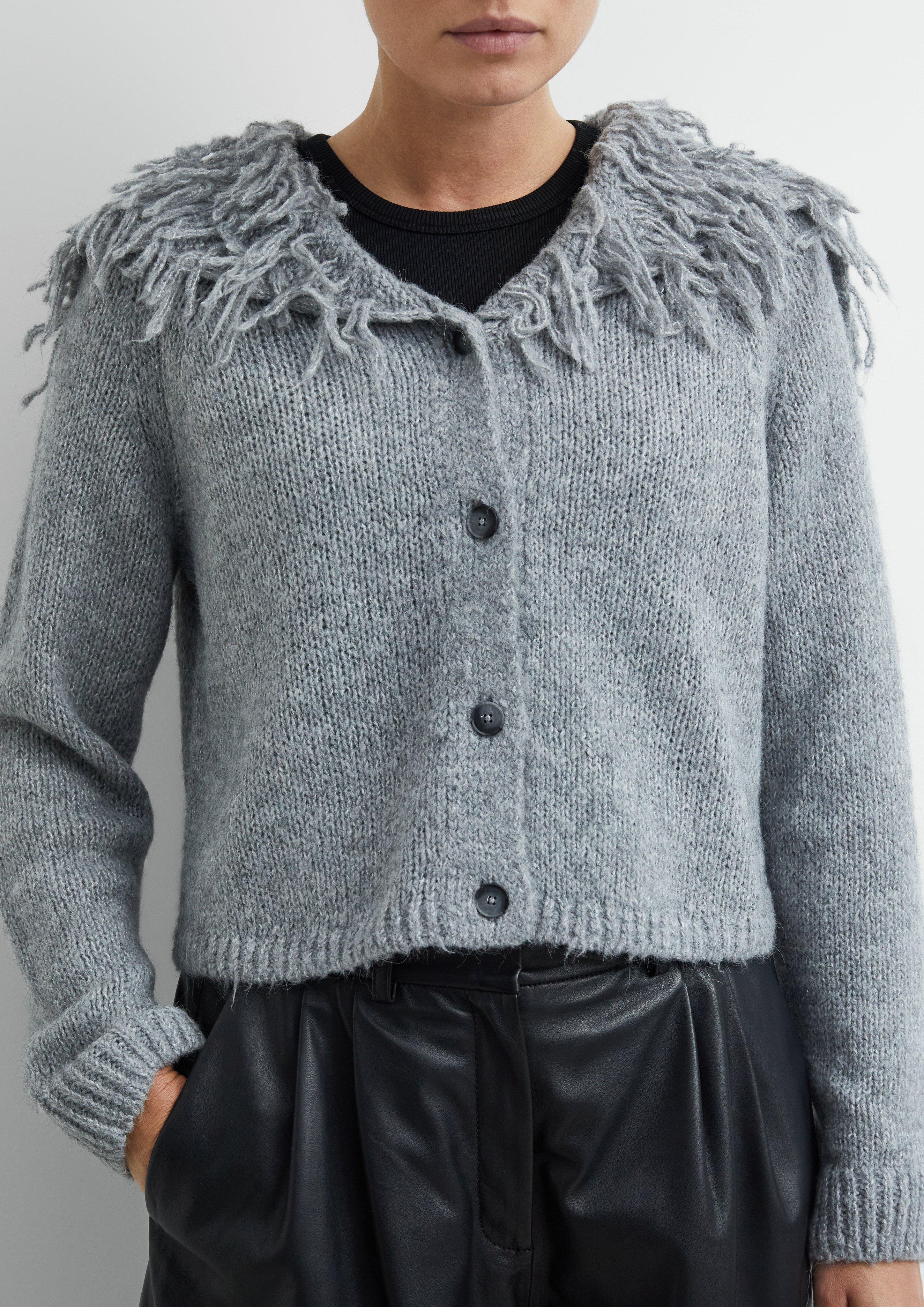 Damen Strickjacke in grau von COMMA