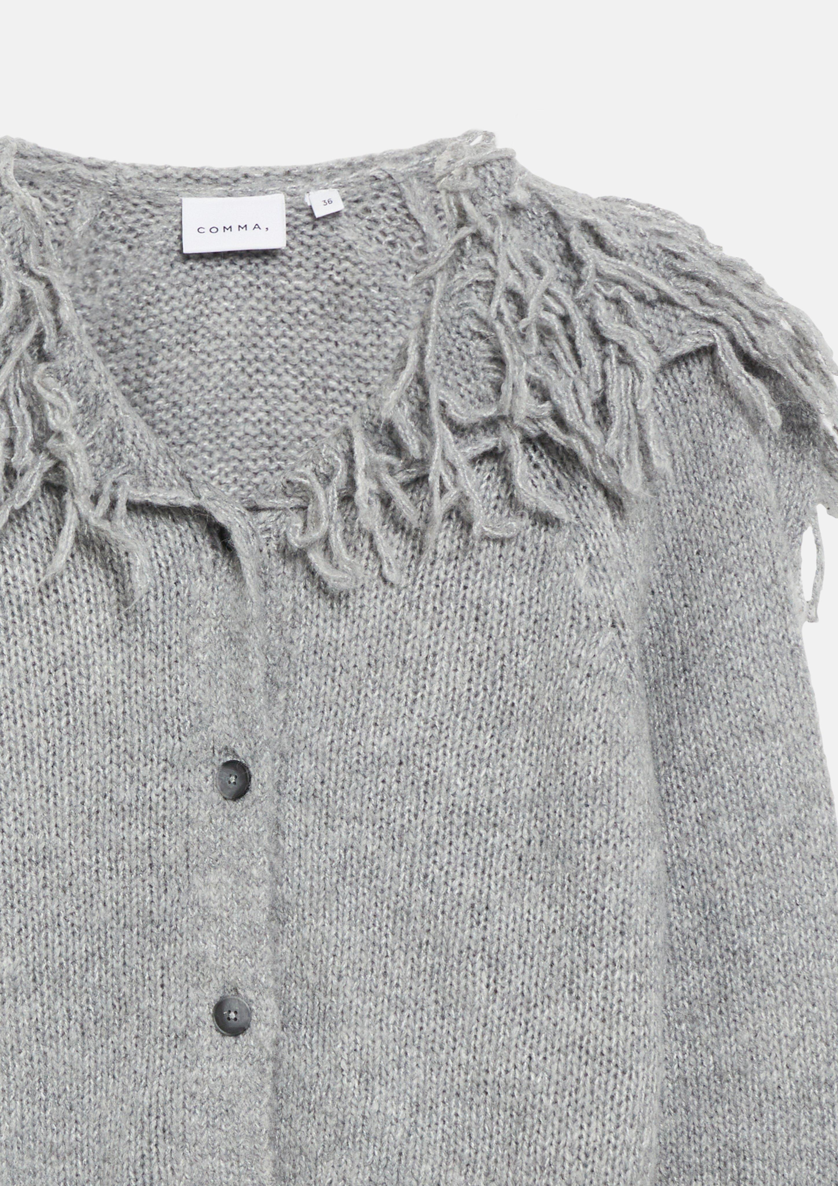 Damen Strickjacke in grau von COMMA