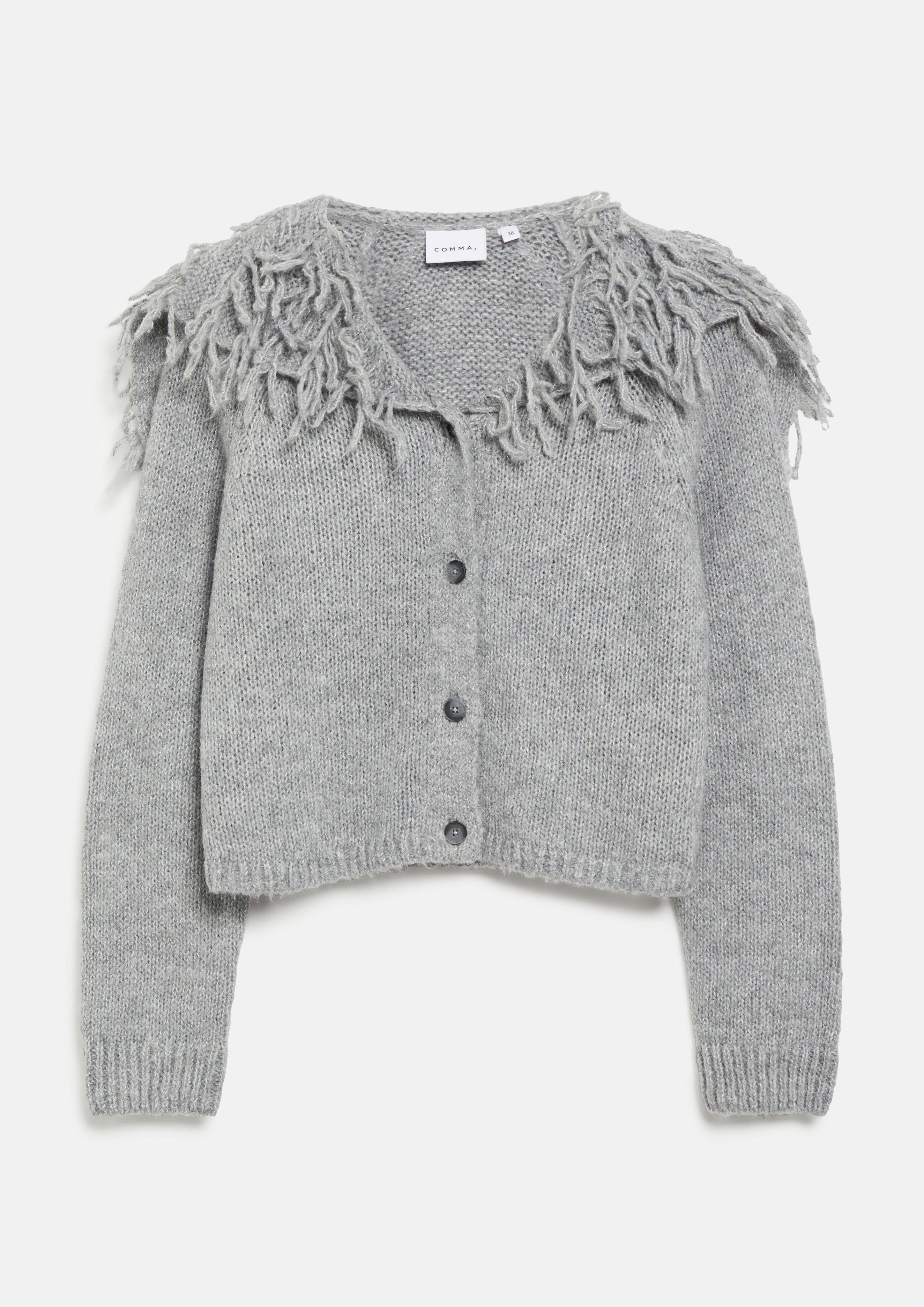 Damen Strickjacke in grau von COMMA