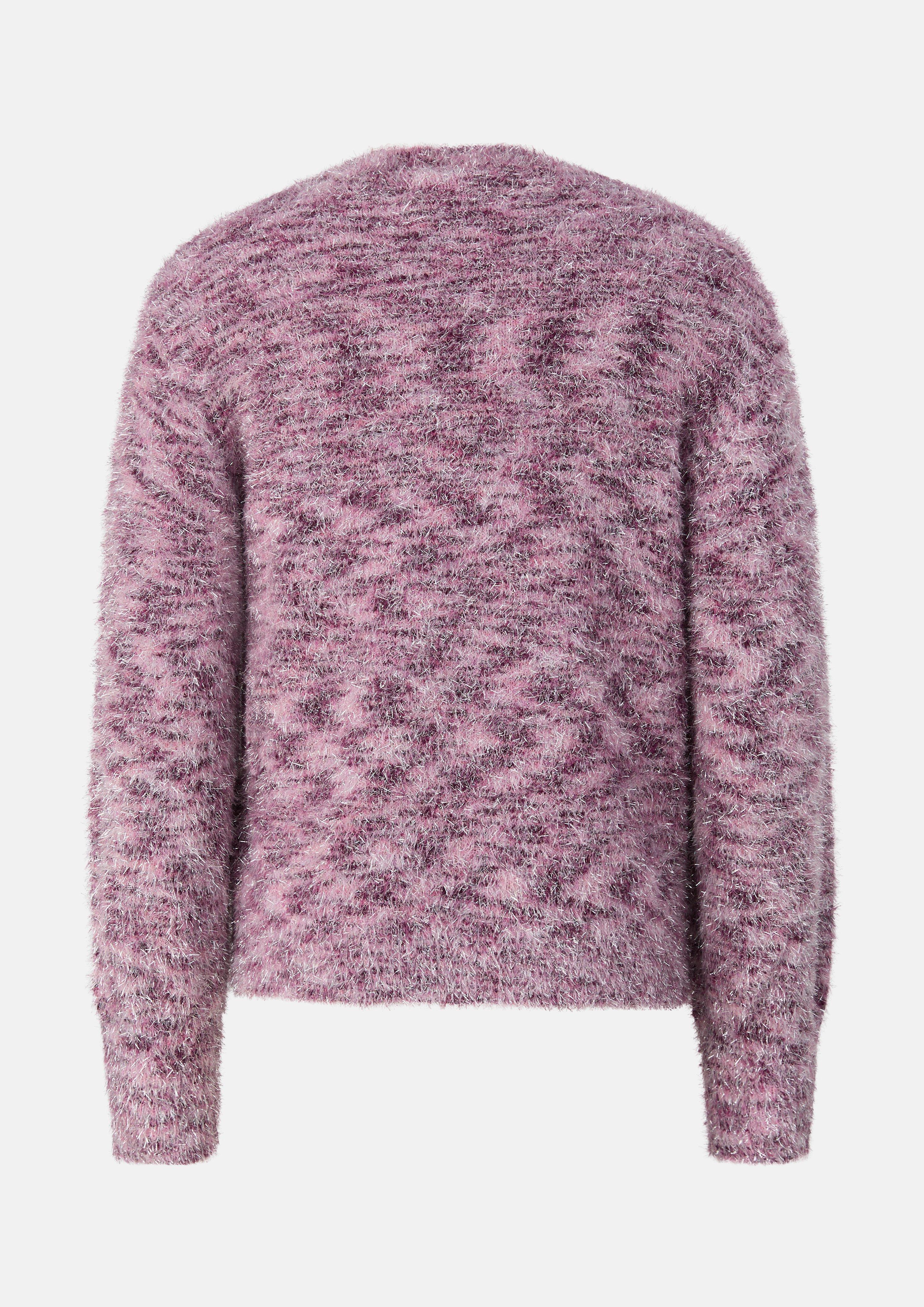 Kinder Weicher Strickpullover mit Farbverlauf und Glitzergarn in pink von s.Oliver
