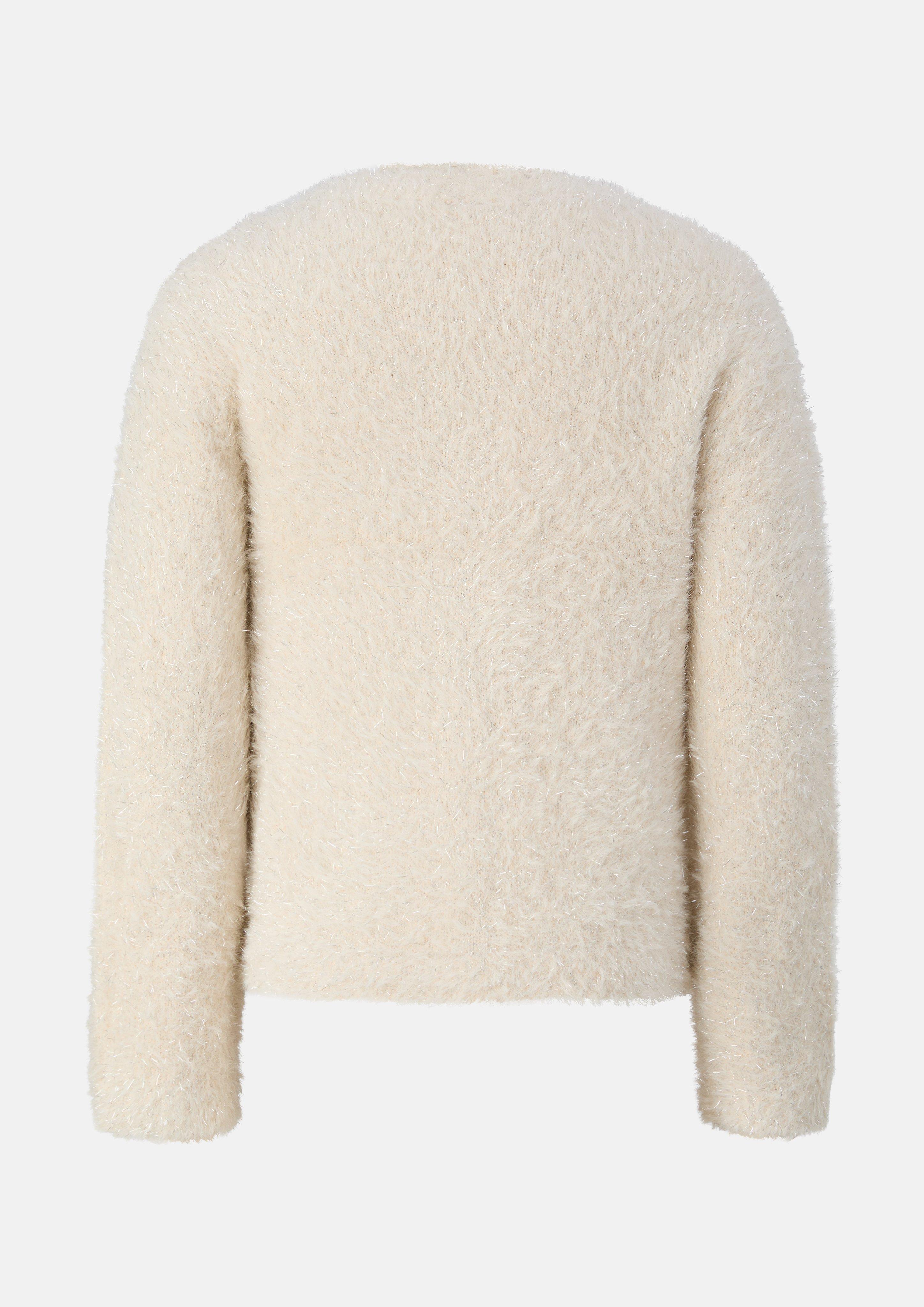 Kinder Weiche Strickjacke mit Glitzergarn in beige von s.Oliver