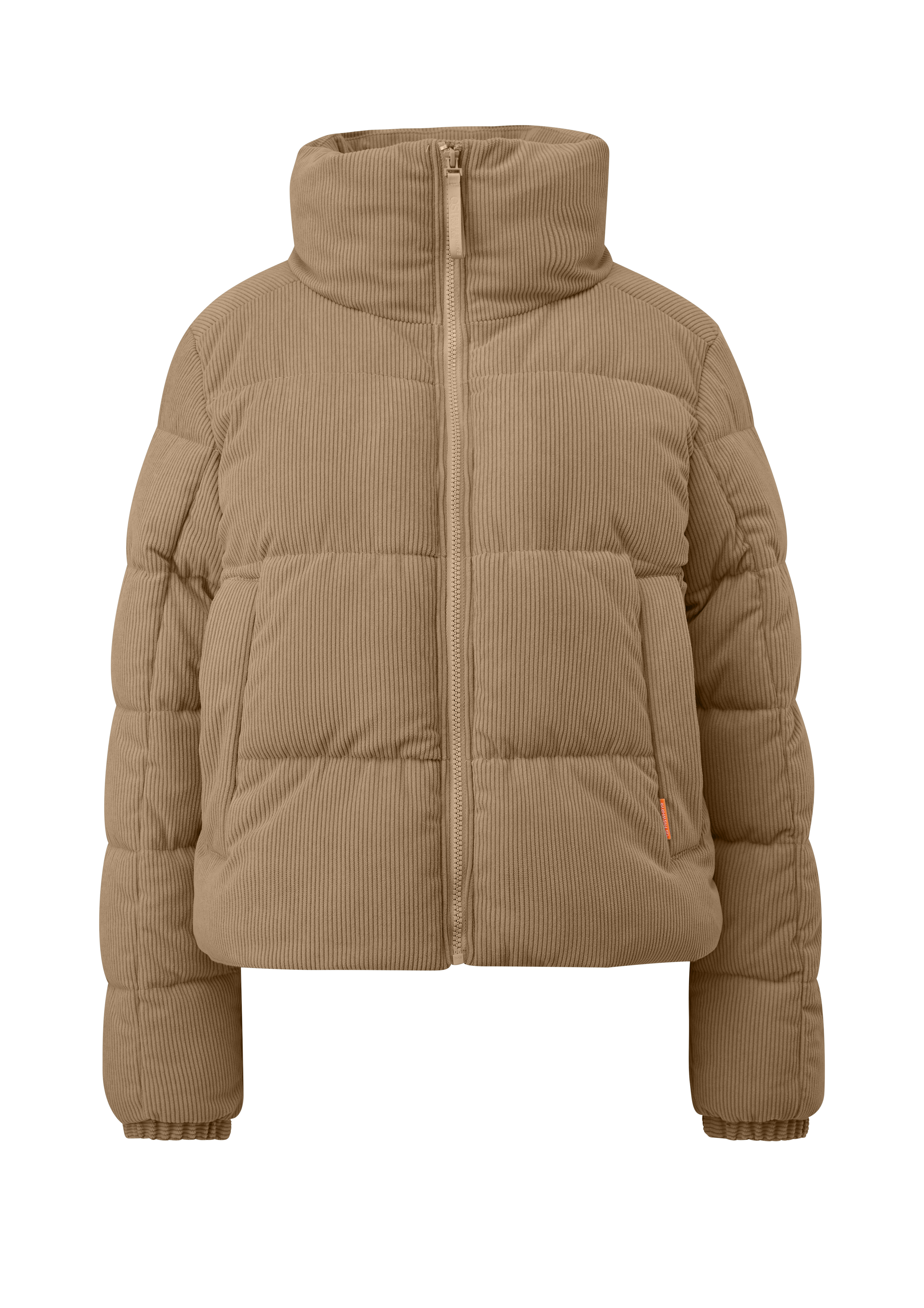 Corduroy gewatteerde jas