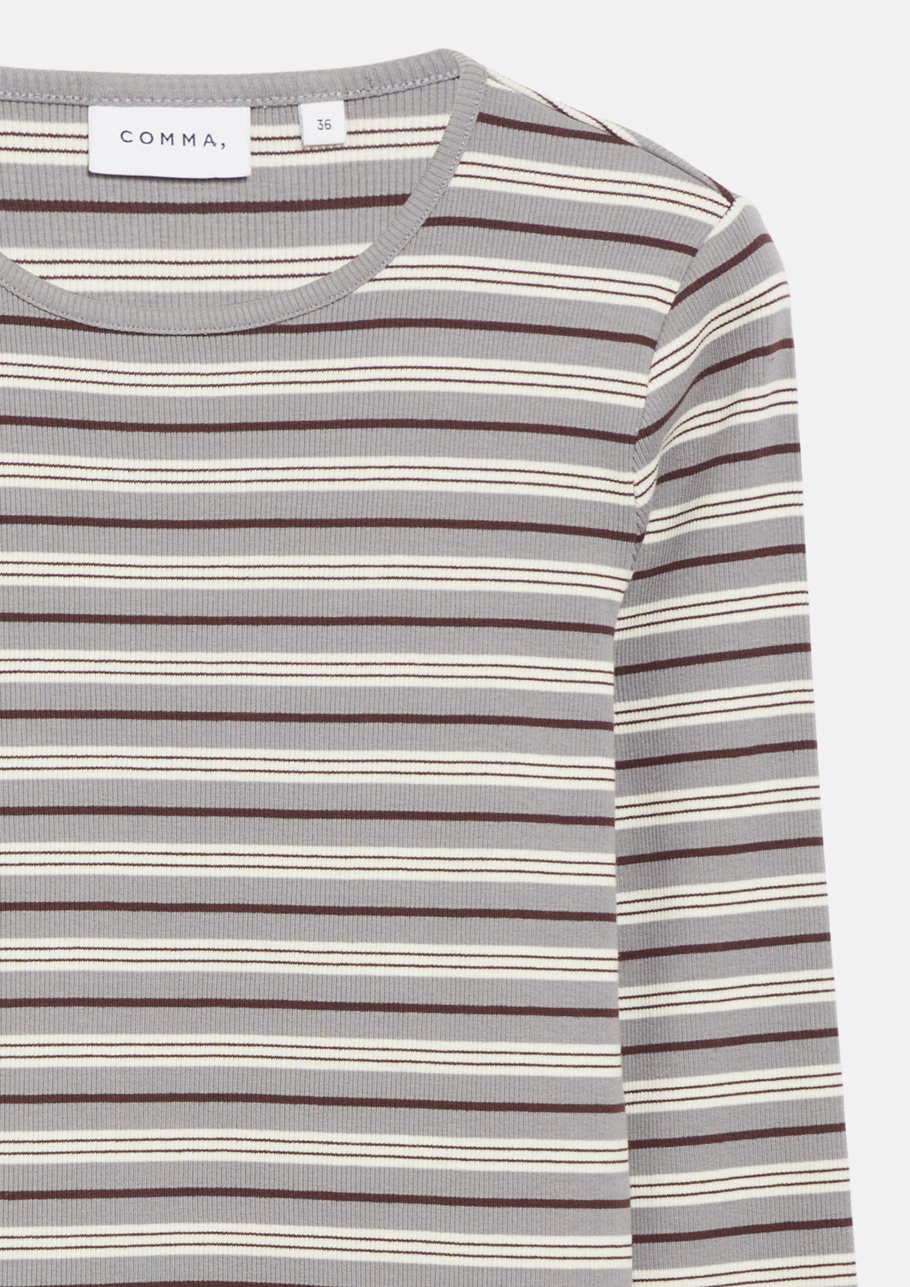 Femmes T-shirt en gris de COMMA