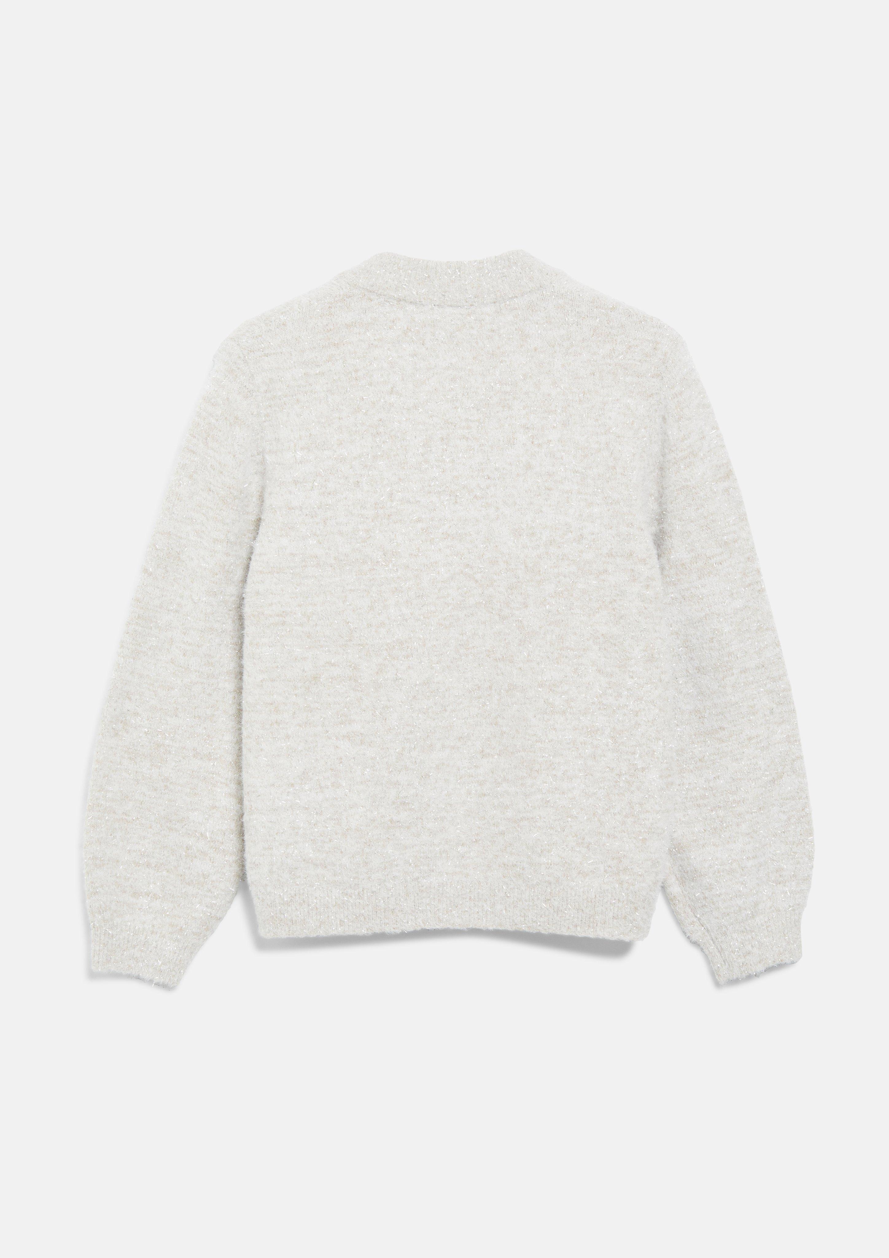 Femmes Cardigan en fil pailleté en beige de s.Oliver BLACK LABEL