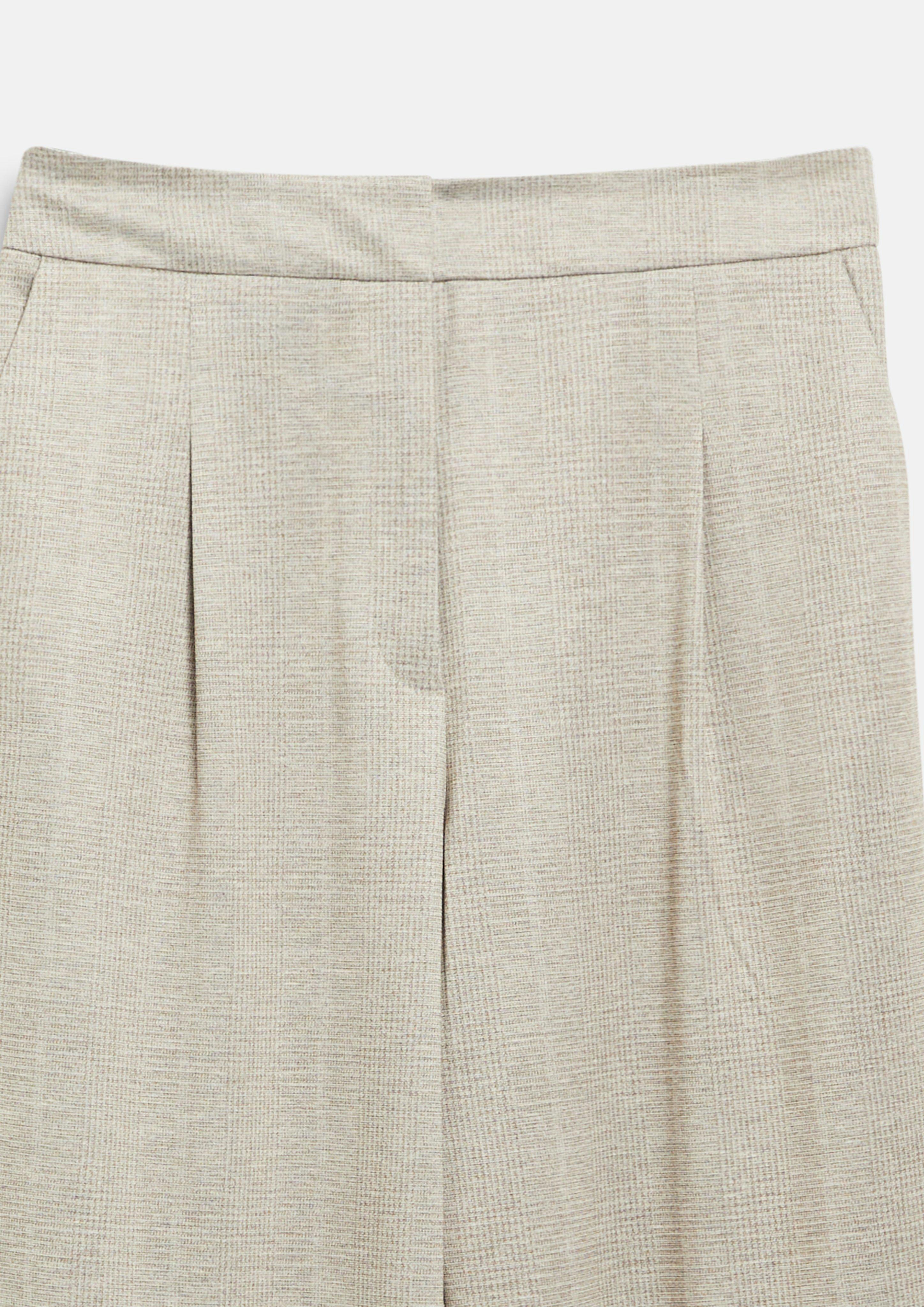 Damen Bundfaltenhose mit feinem Muster in beige von s.Oliver BLACK LABEL