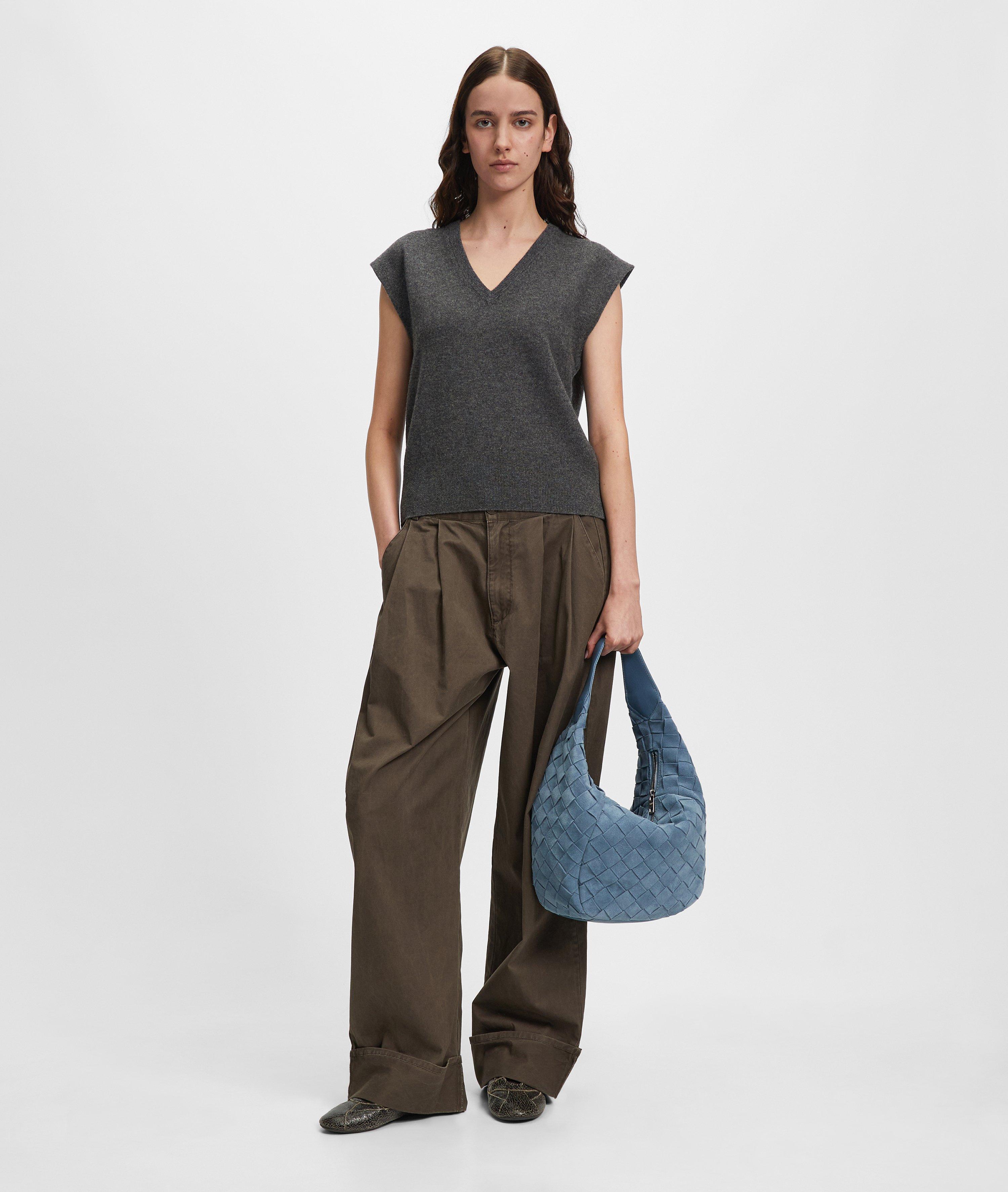 Farrah Hobo M in blue & brown