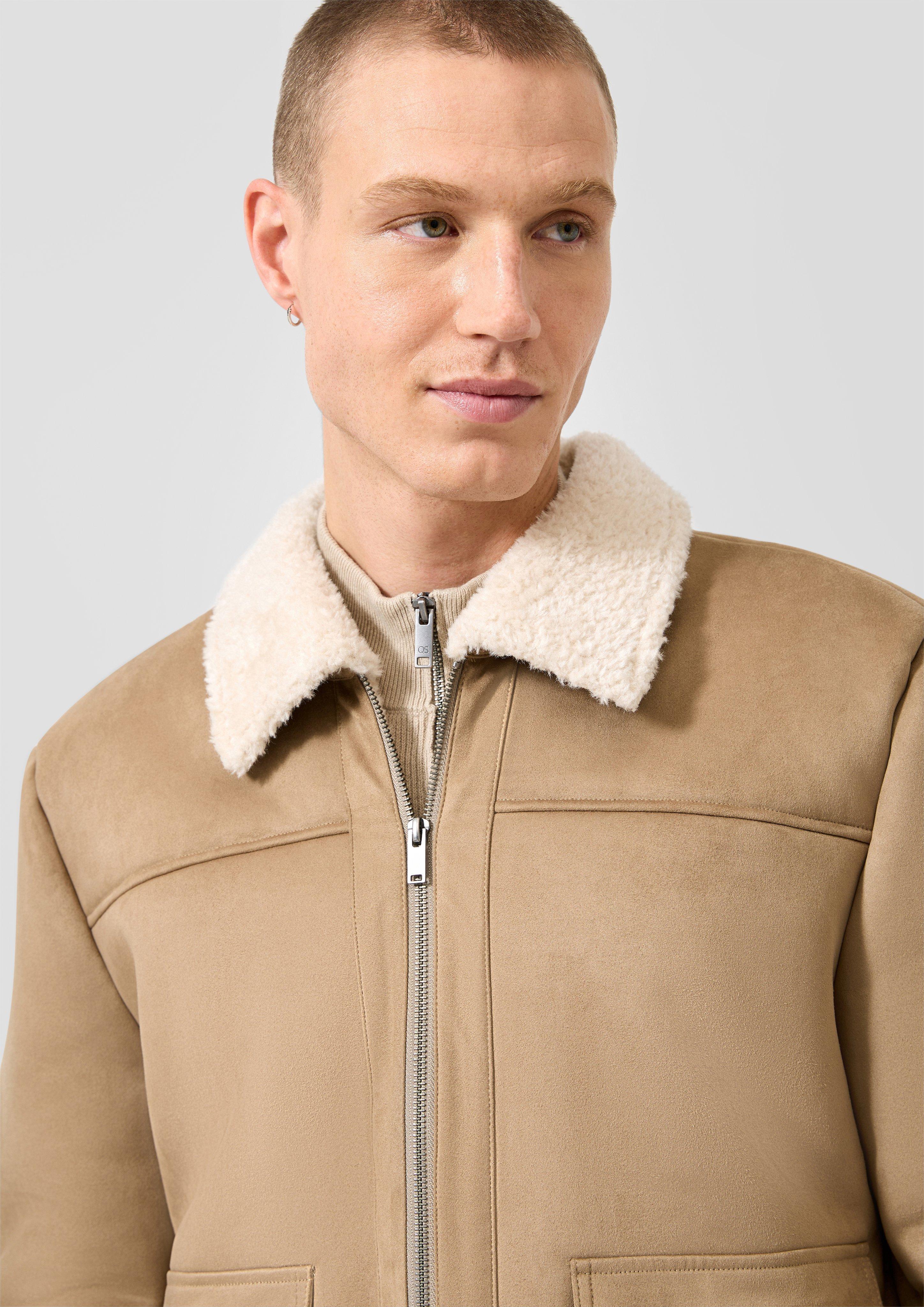 Men Outdoor jacket in brown by QS