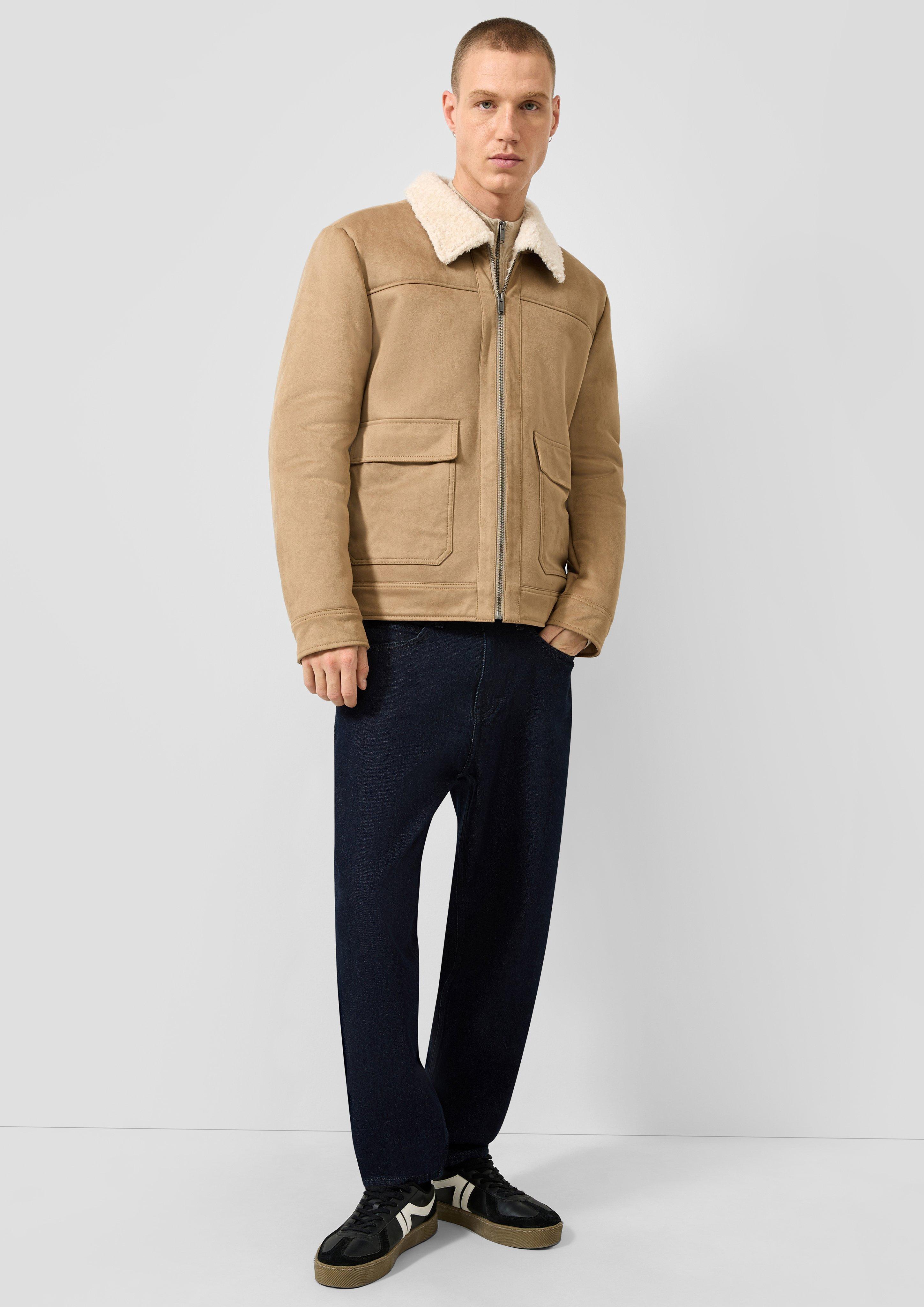 Men Outdoor jacket in brown by QS