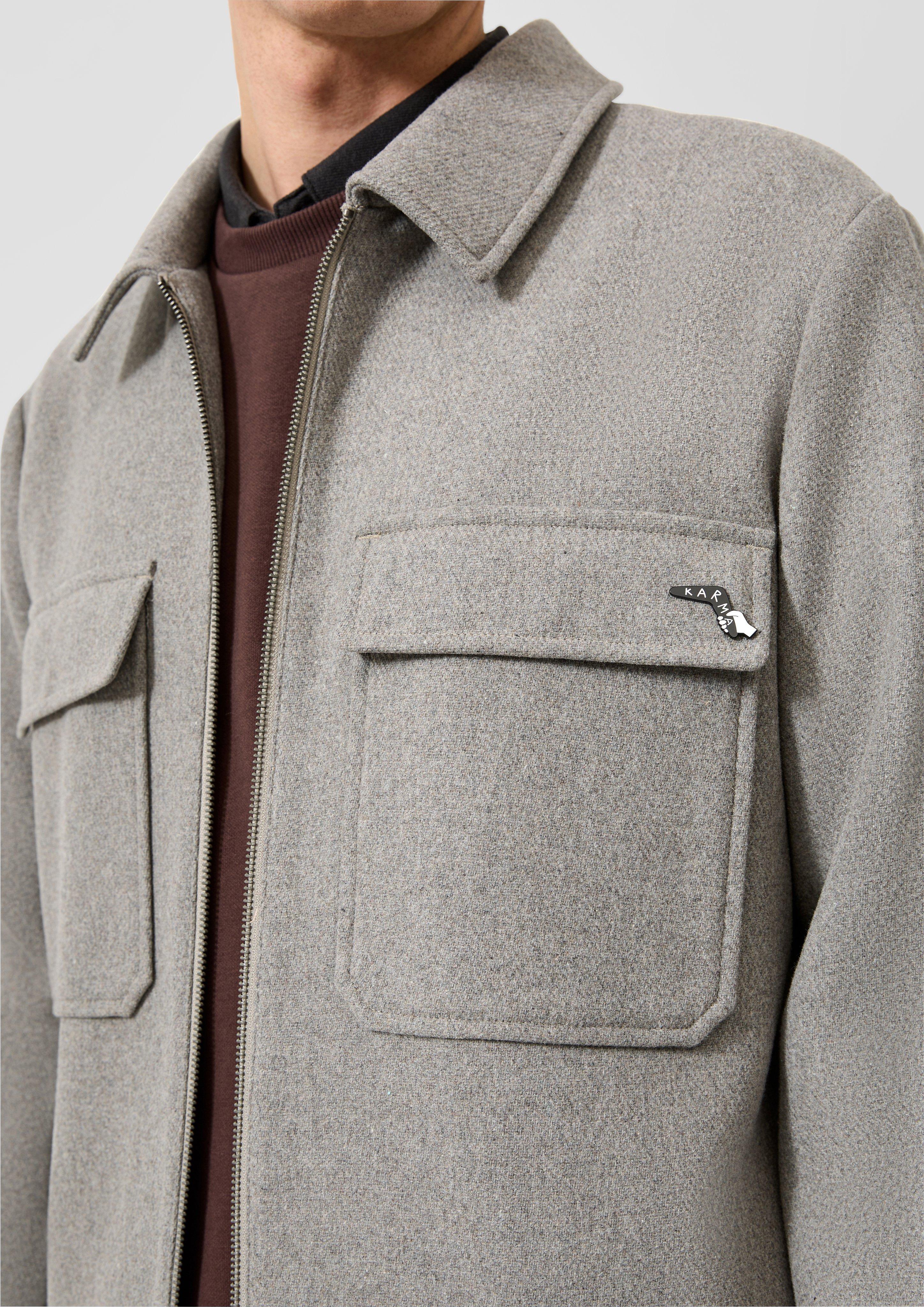 Men Outdoor jacket in brown by QS