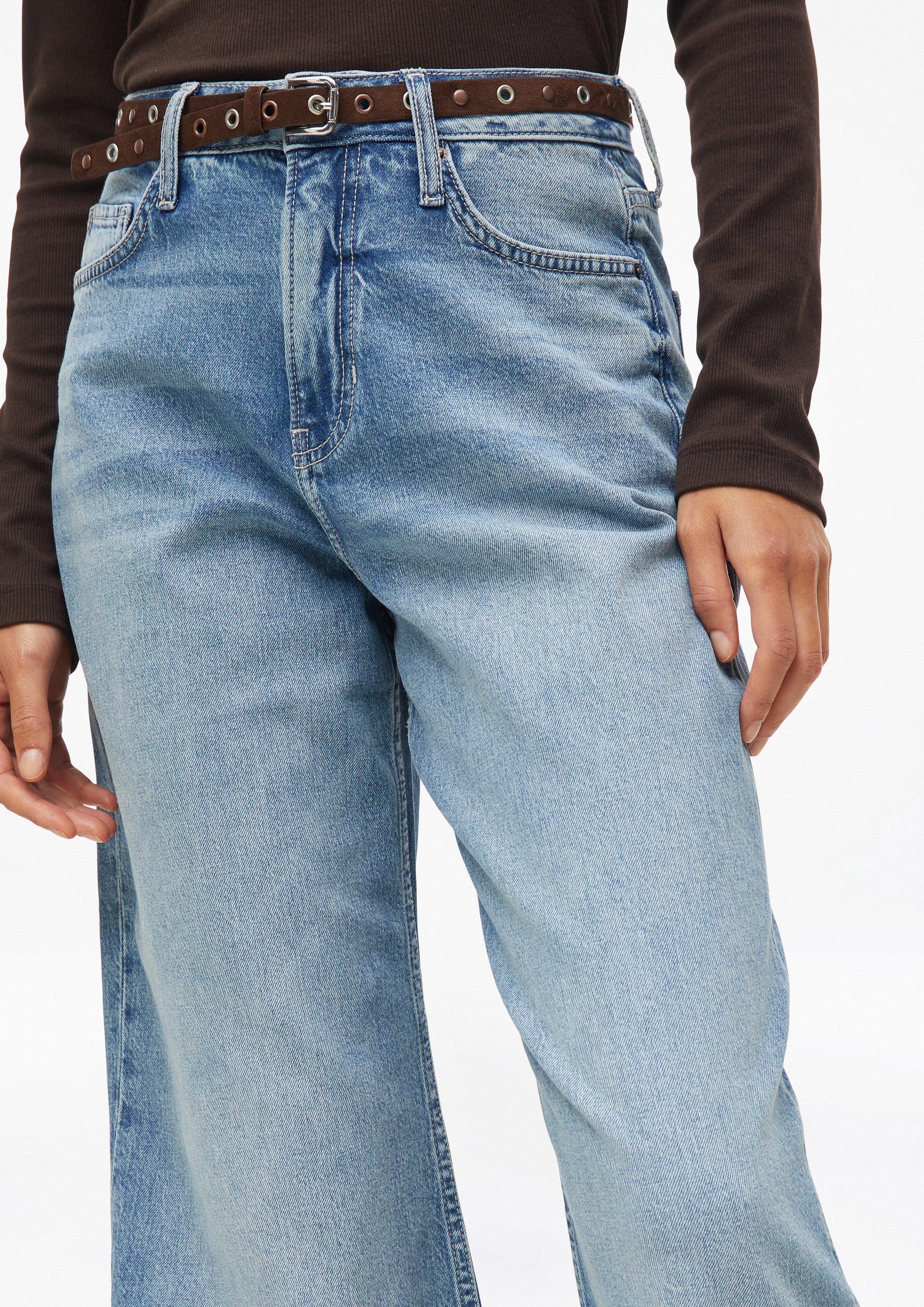 Damen s.Oliver x Heidi Klum: Jeans Suri / Wide Fit / High Rise in blau von s.Oliver
