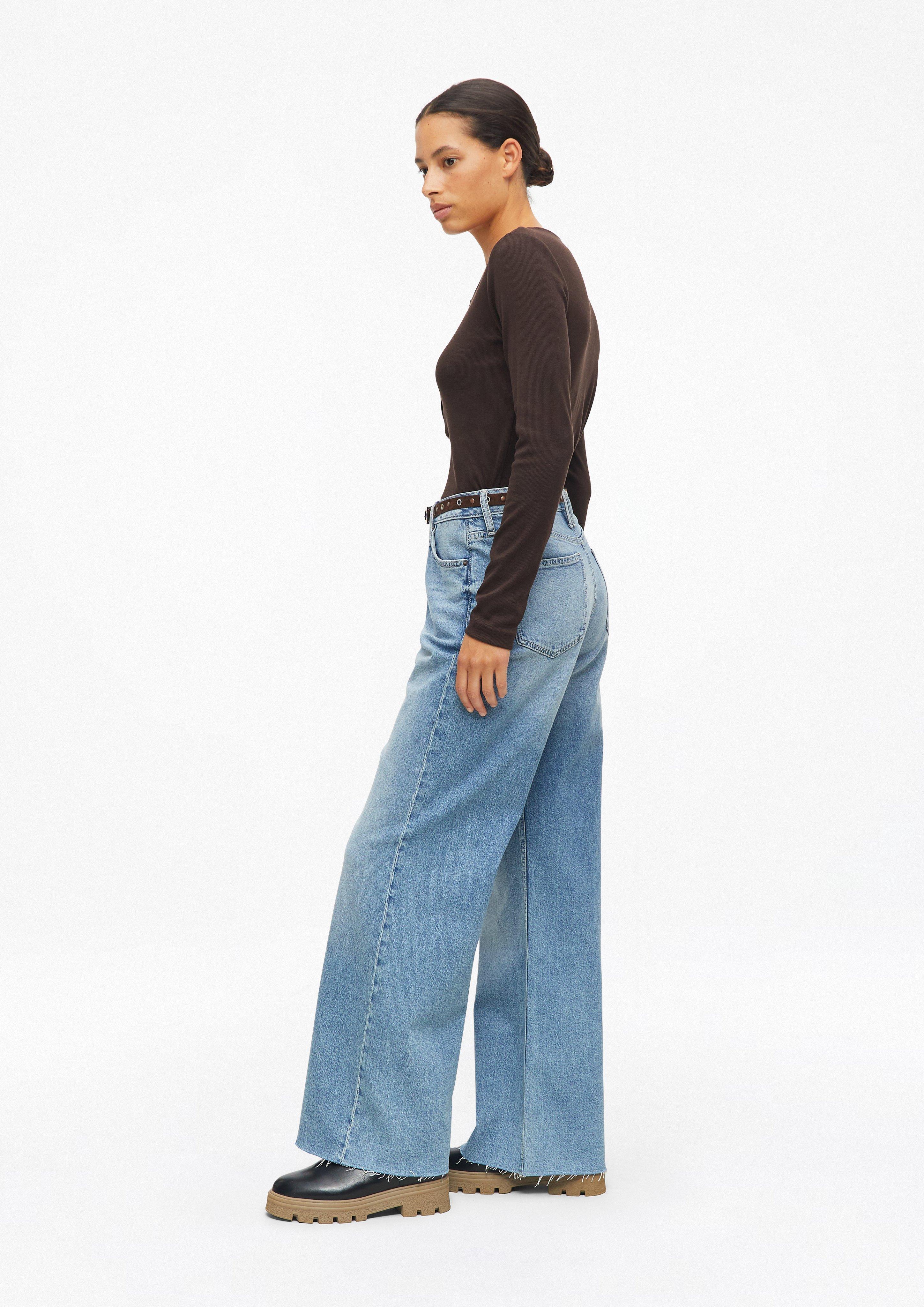 Damen s.Oliver x Heidi Klum: Jeans Suri / Wide Fit / High Rise in blau von s.Oliver