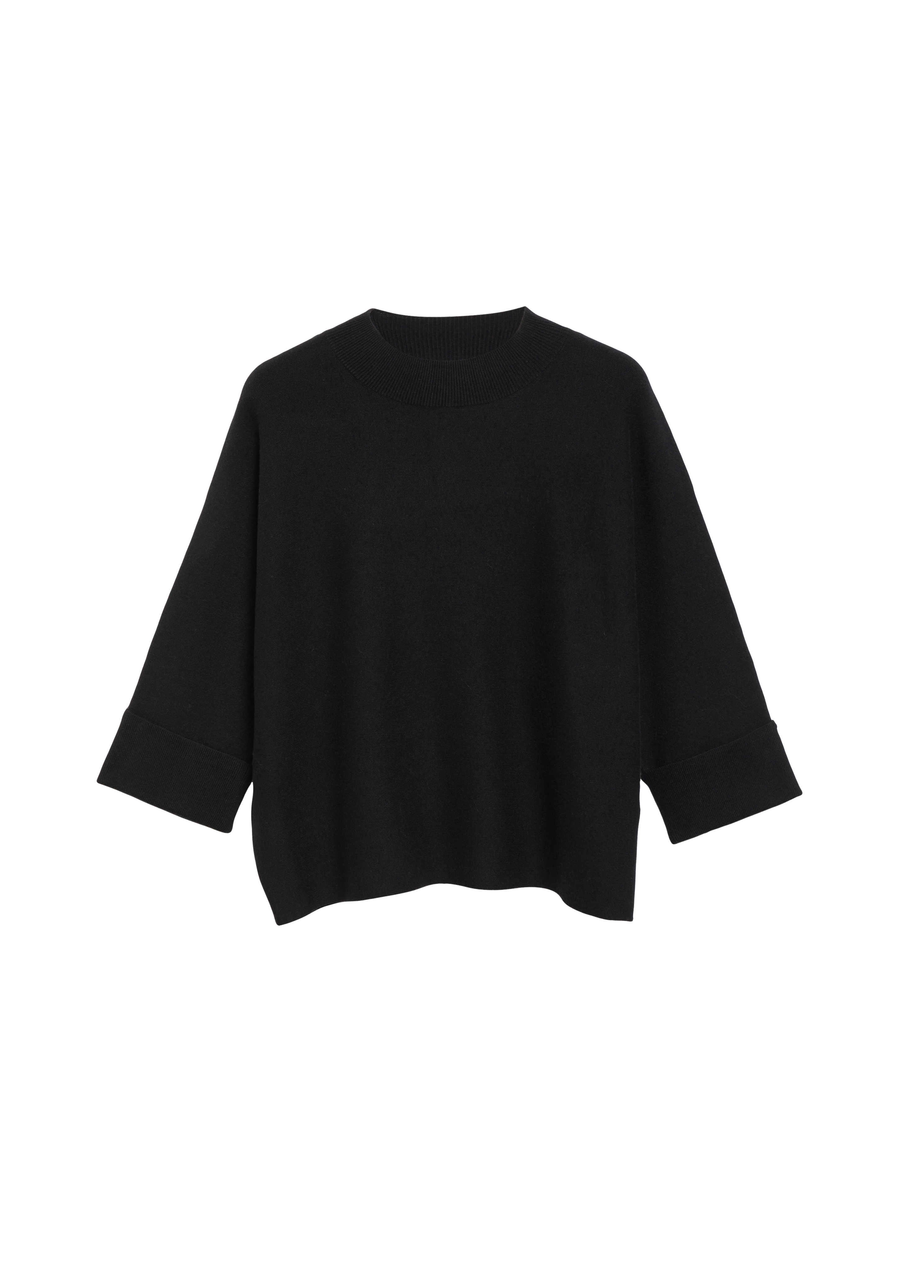 Poncho-trui met 3/4-mouwen in een losse pasvorm