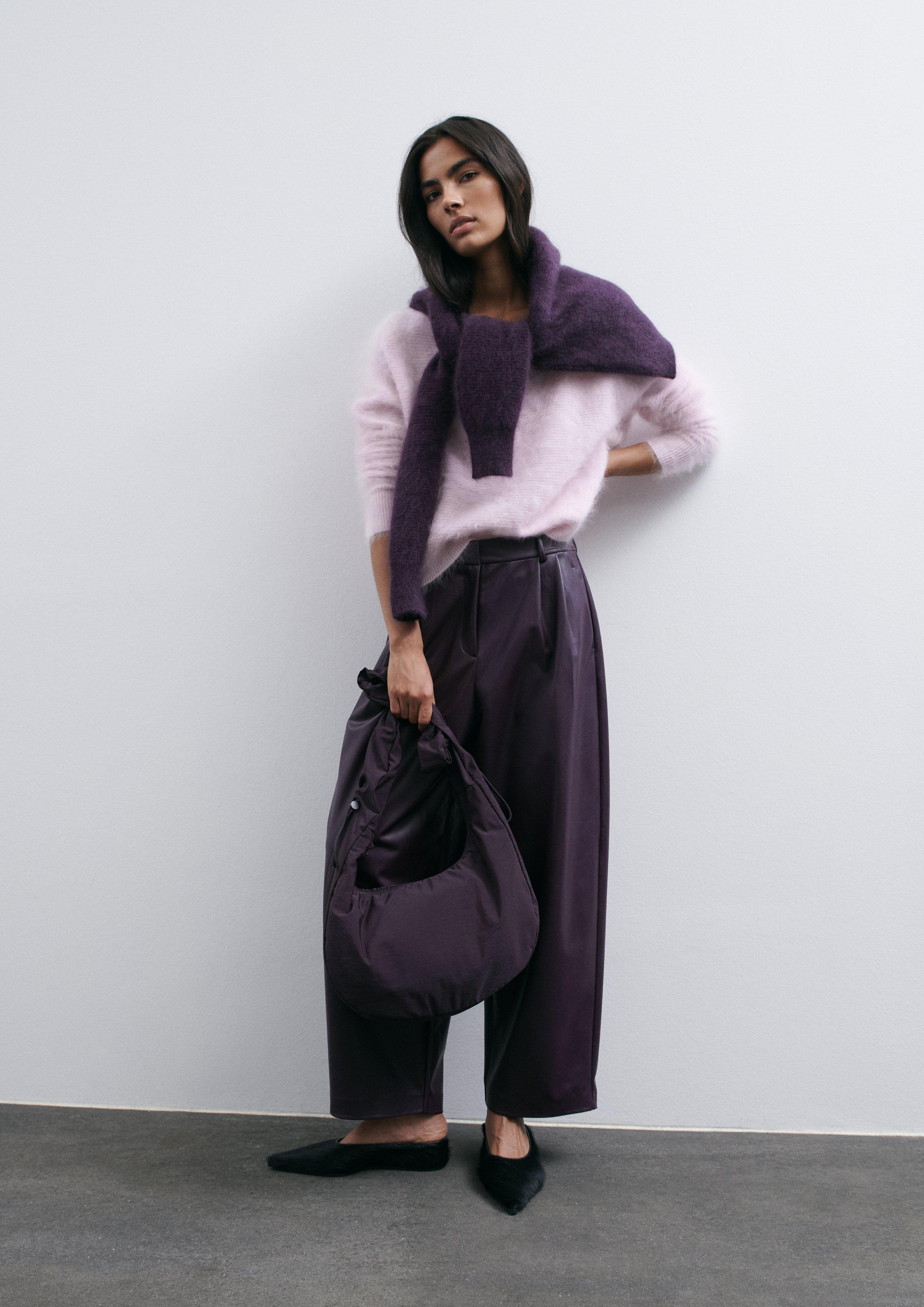 Hose in Farbe aubergine von COMMA