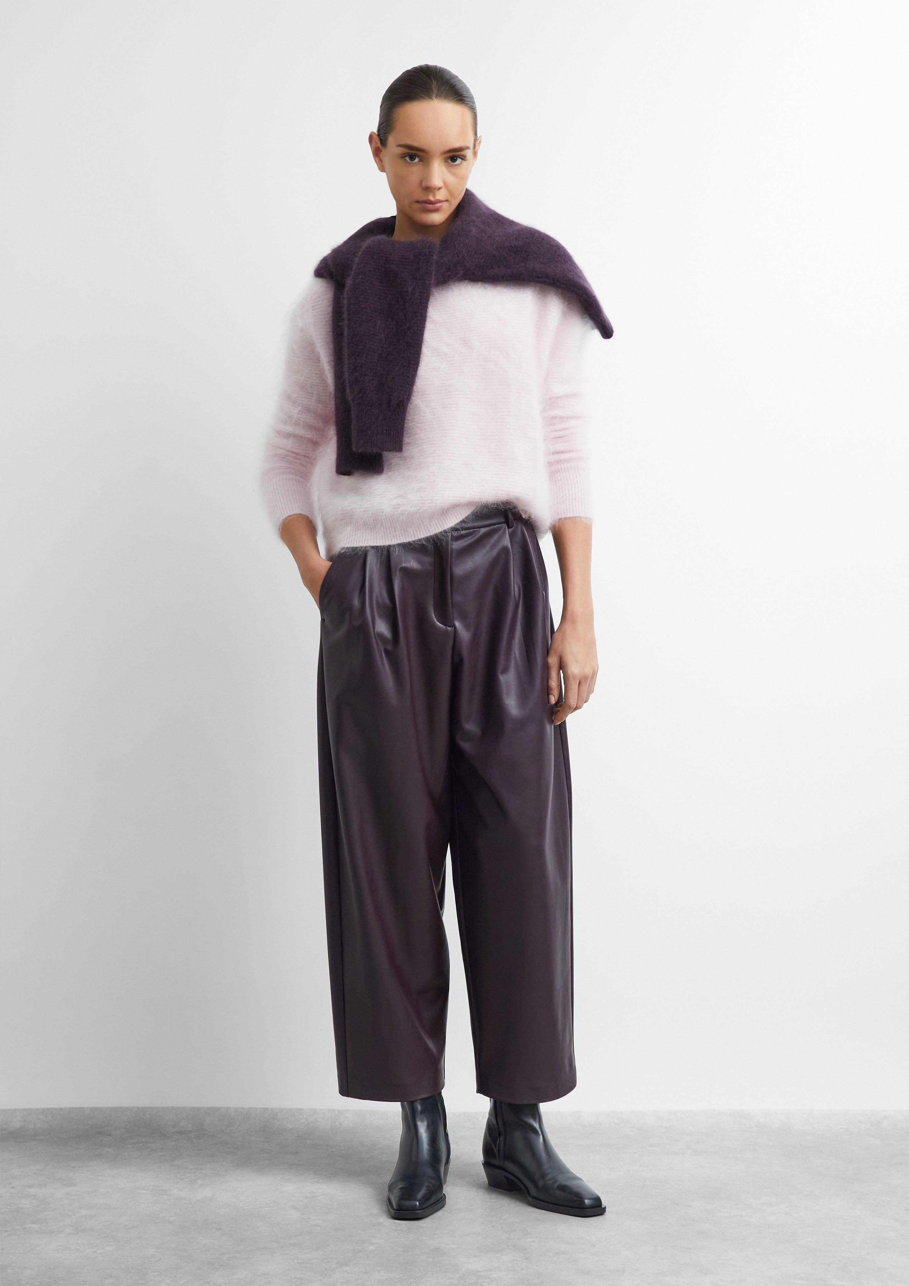 Damen Hose in lila von COMMA
