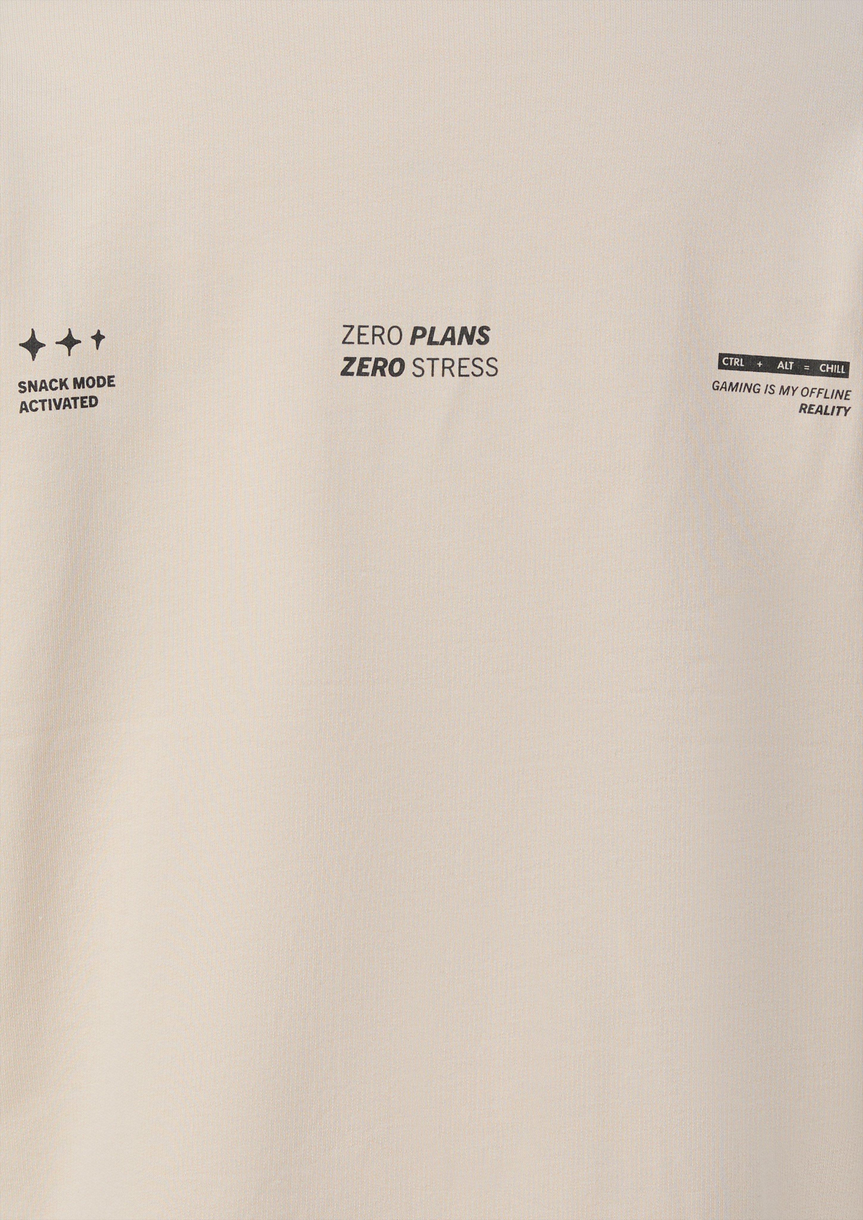 Kinder Printshirt aus leichter Sweatware in beige von s.Oliver