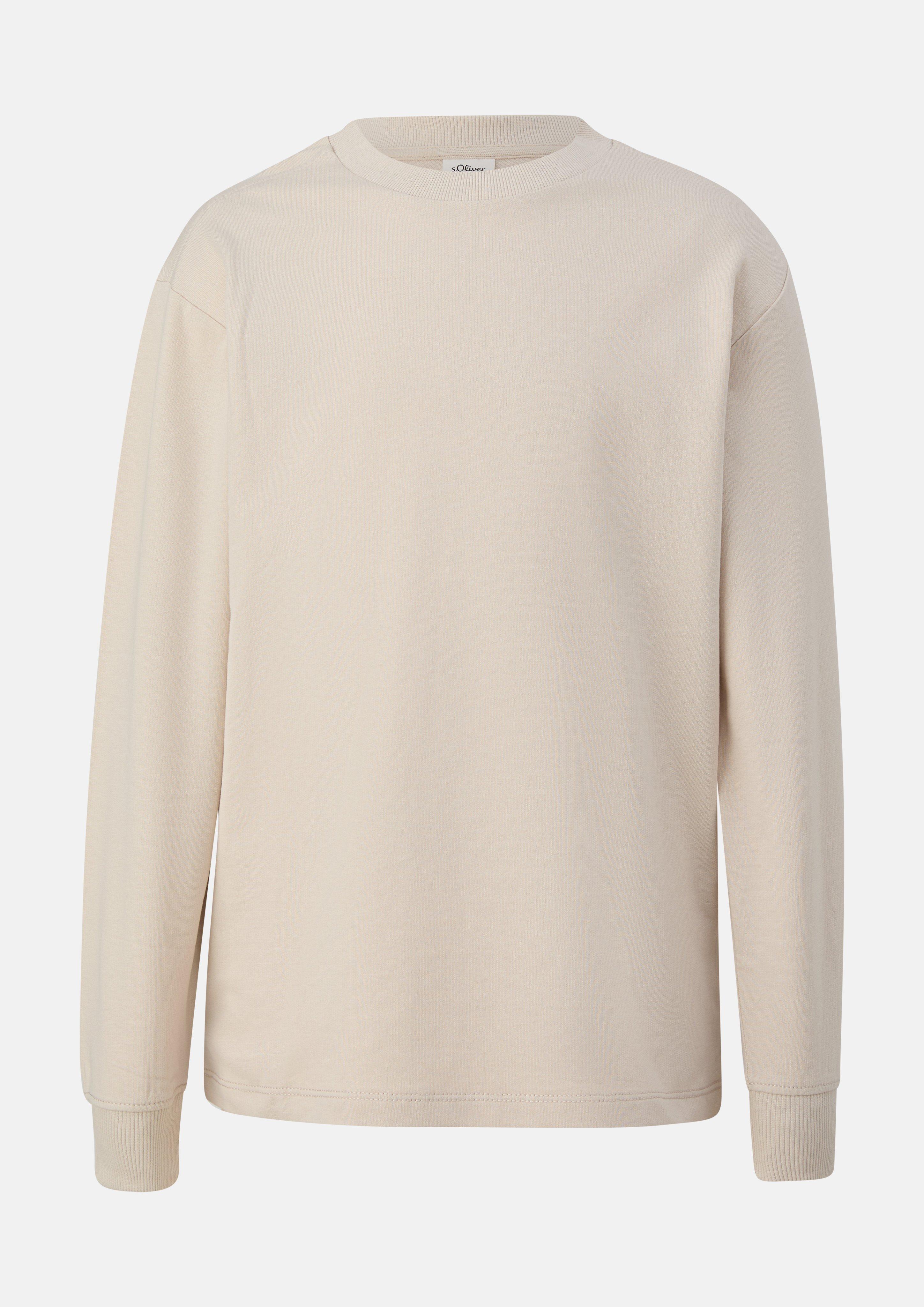 Kinder Printshirt aus leichter Sweatware in beige von s.Oliver