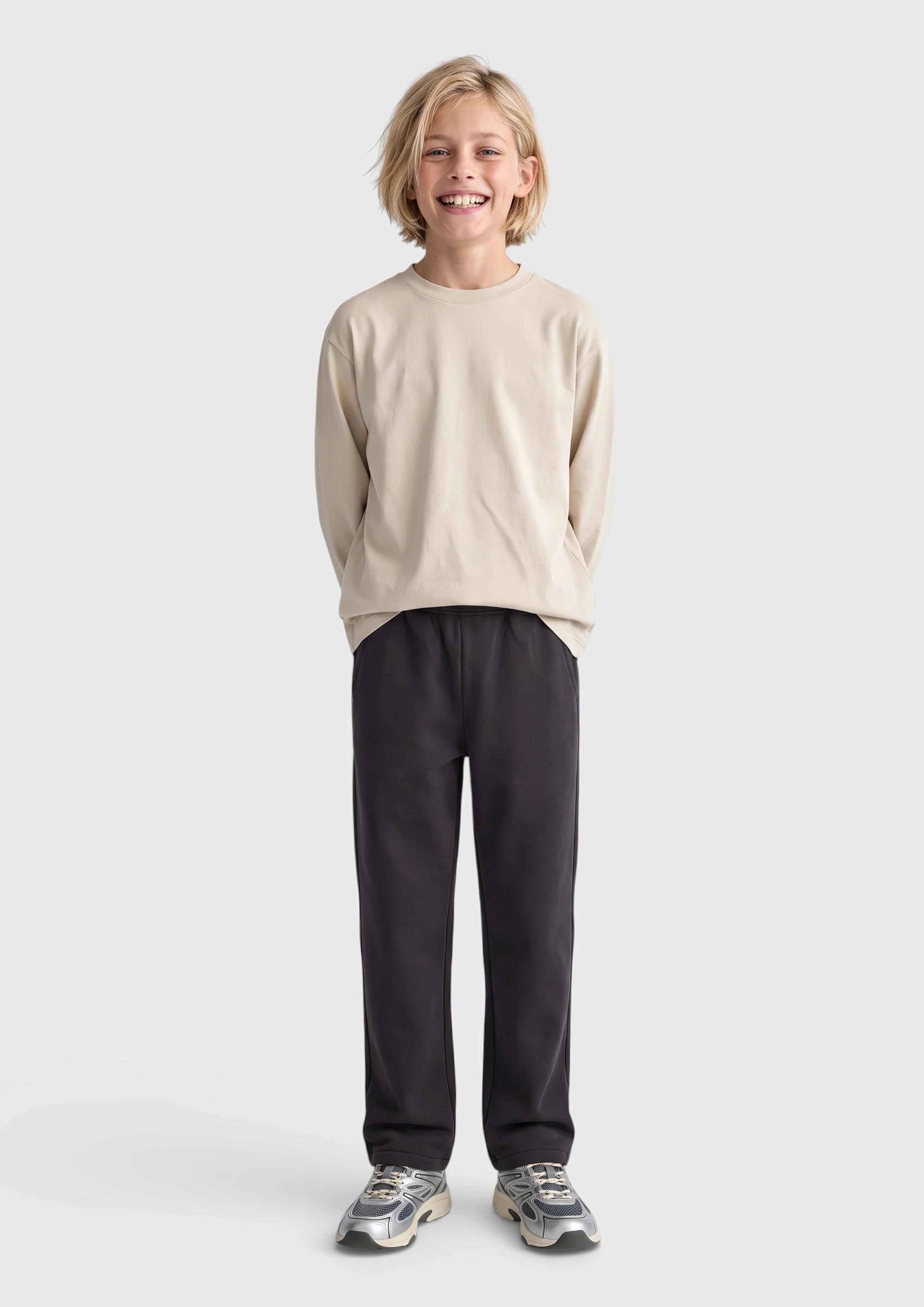 Kinder Printshirt aus leichter Sweatware in beige von s.Oliver