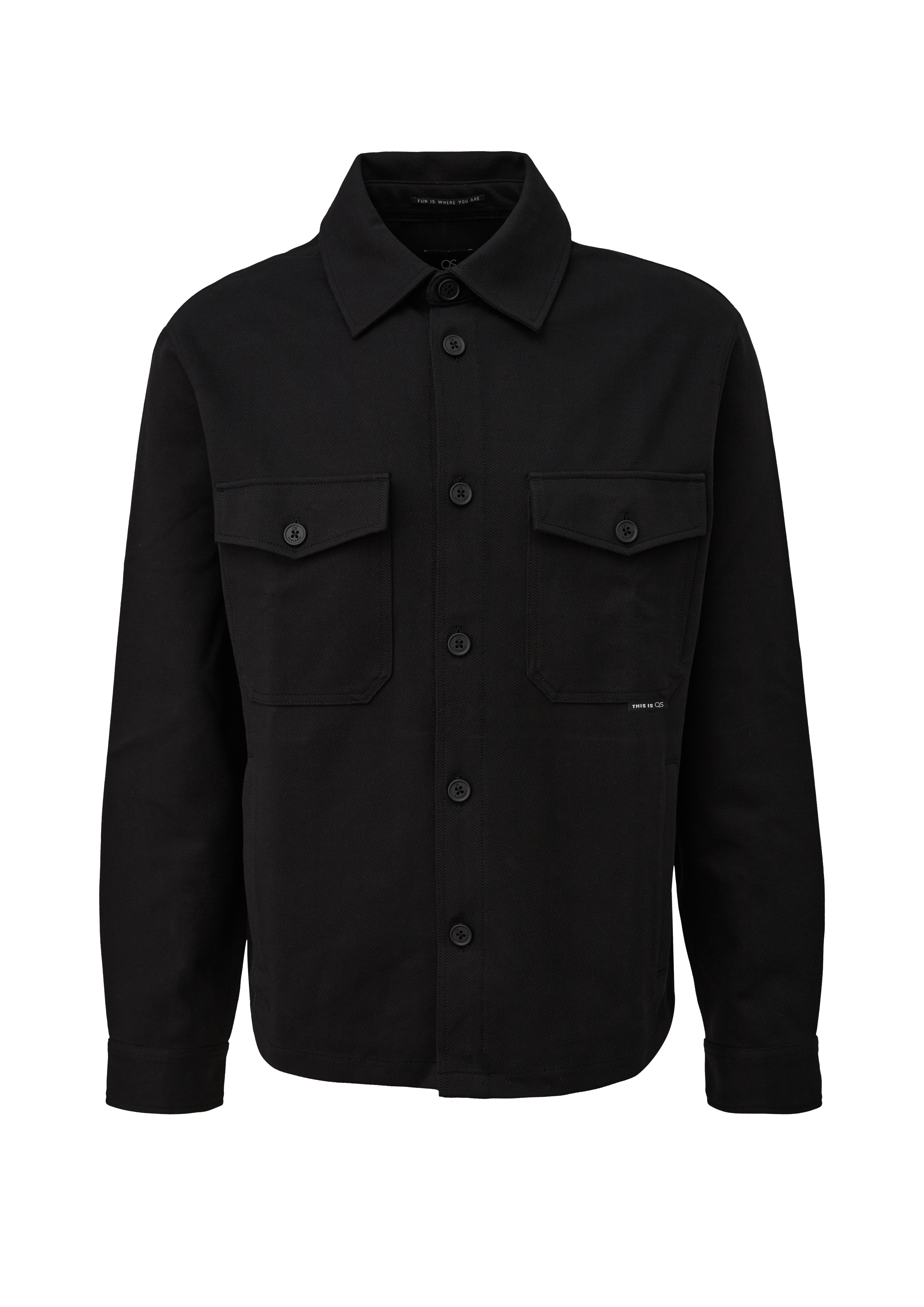 Overshirt van gestructureerde jersey