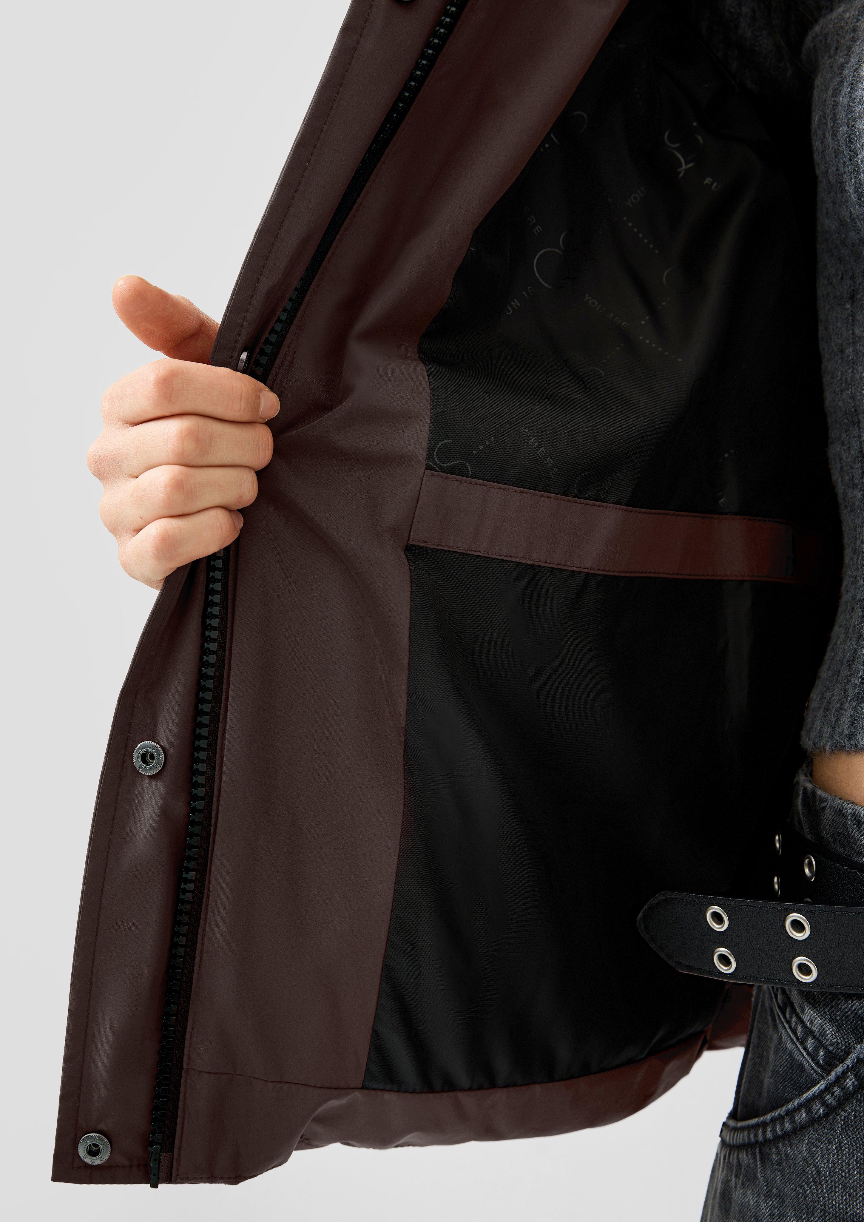 Femmes Veste d'extérieur en brun de QS