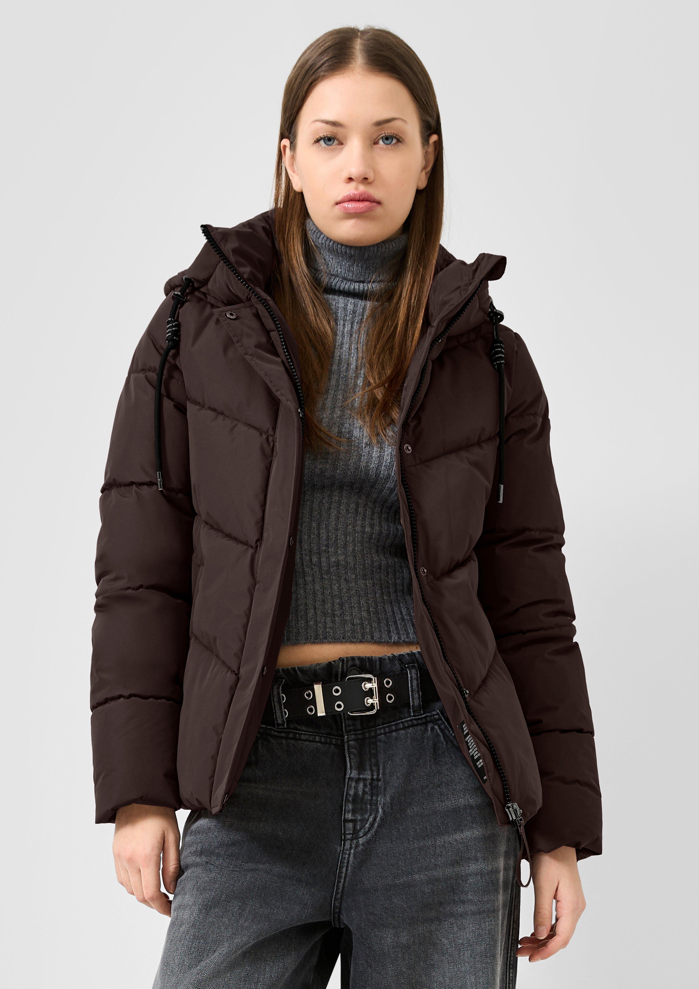 Veste d'extérieur en marron foncé de QS