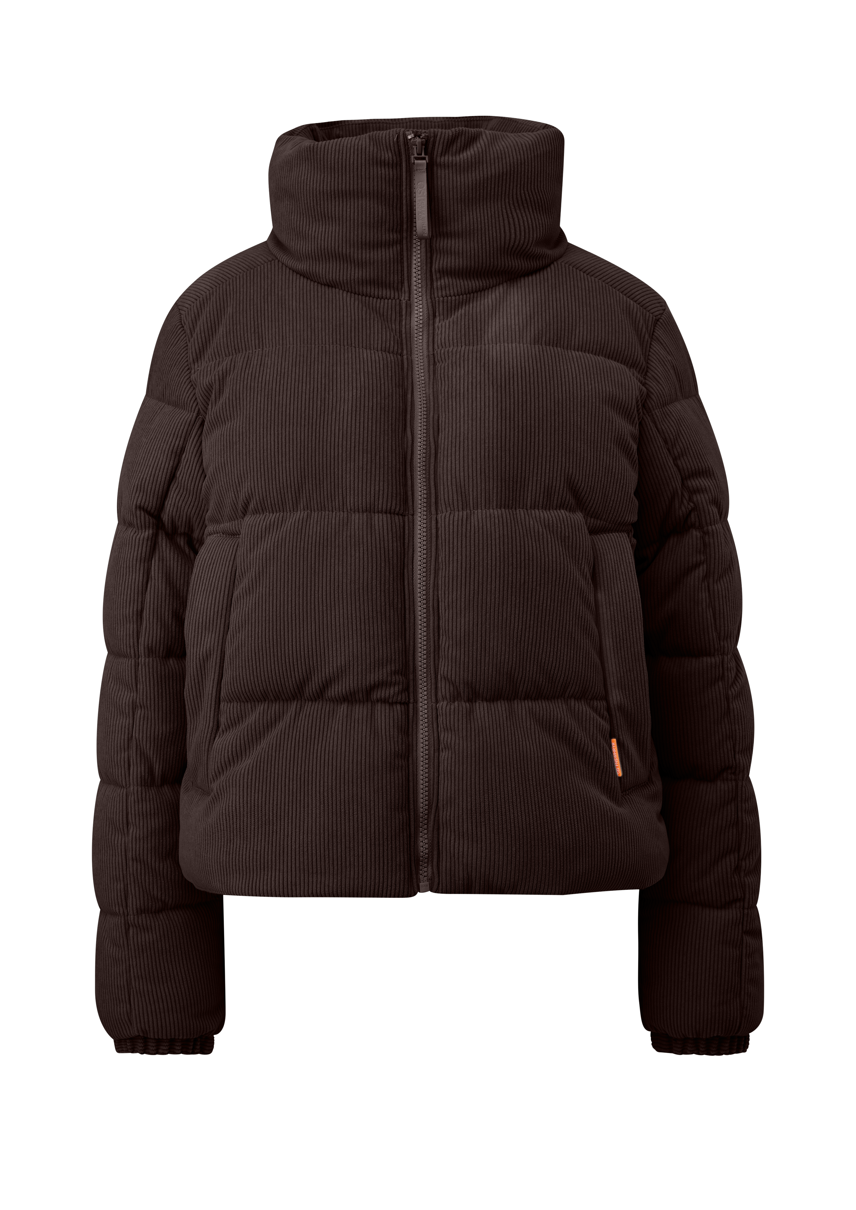 Corduroy gewatteerde jas