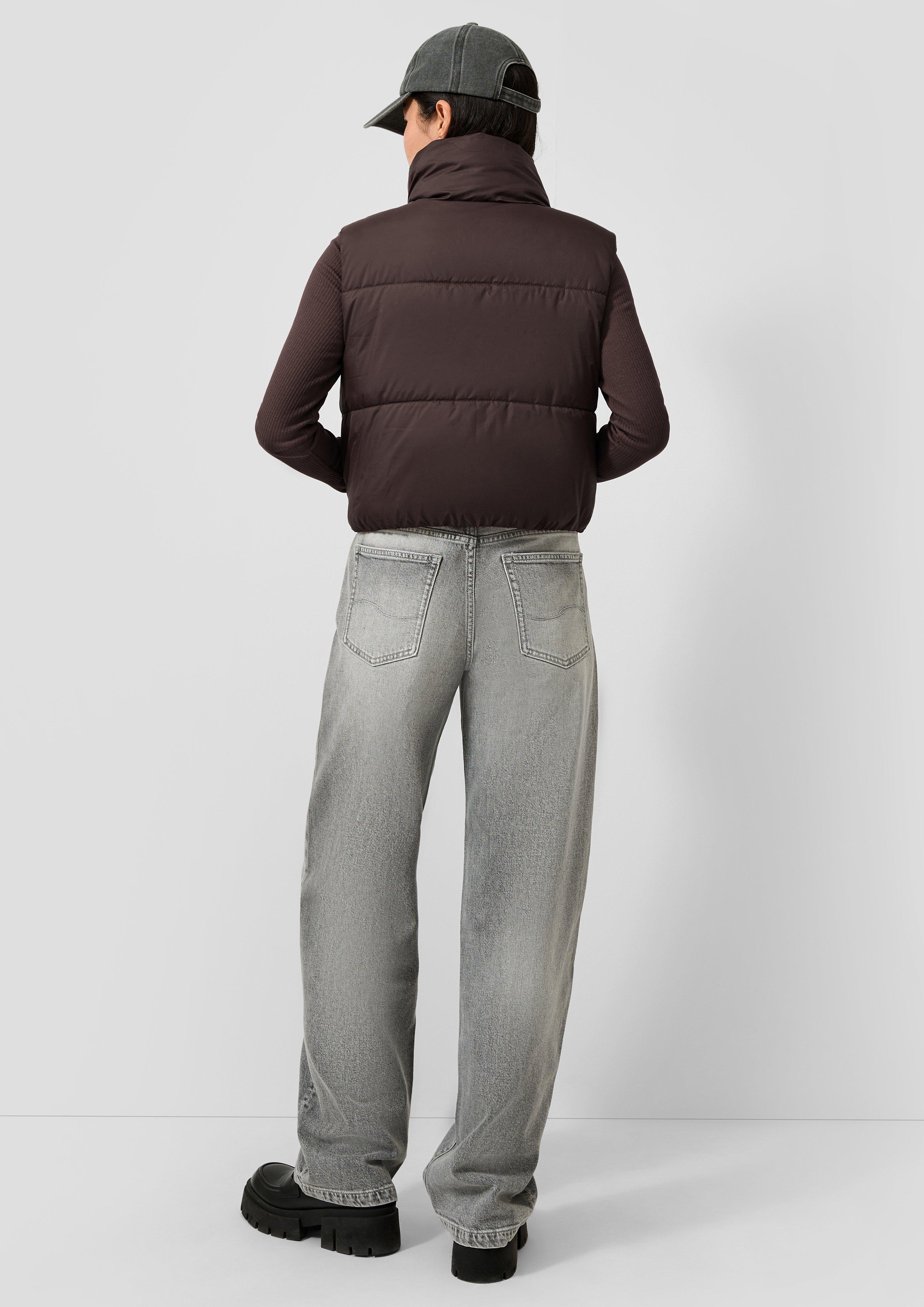 Femmes Gilet d'extérieur en brun de QS