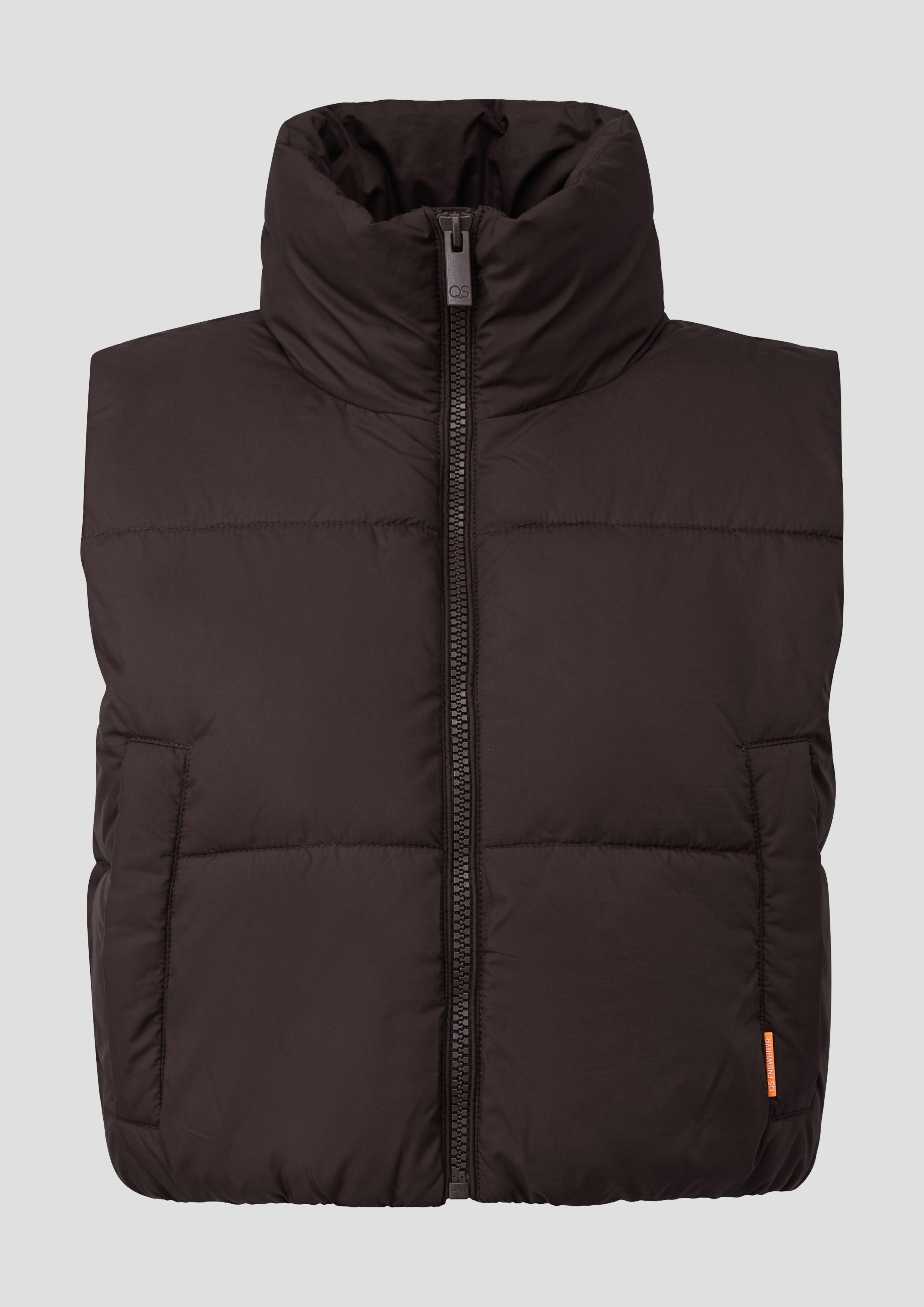 Femmes Gilet d'extérieur en brun de QS
