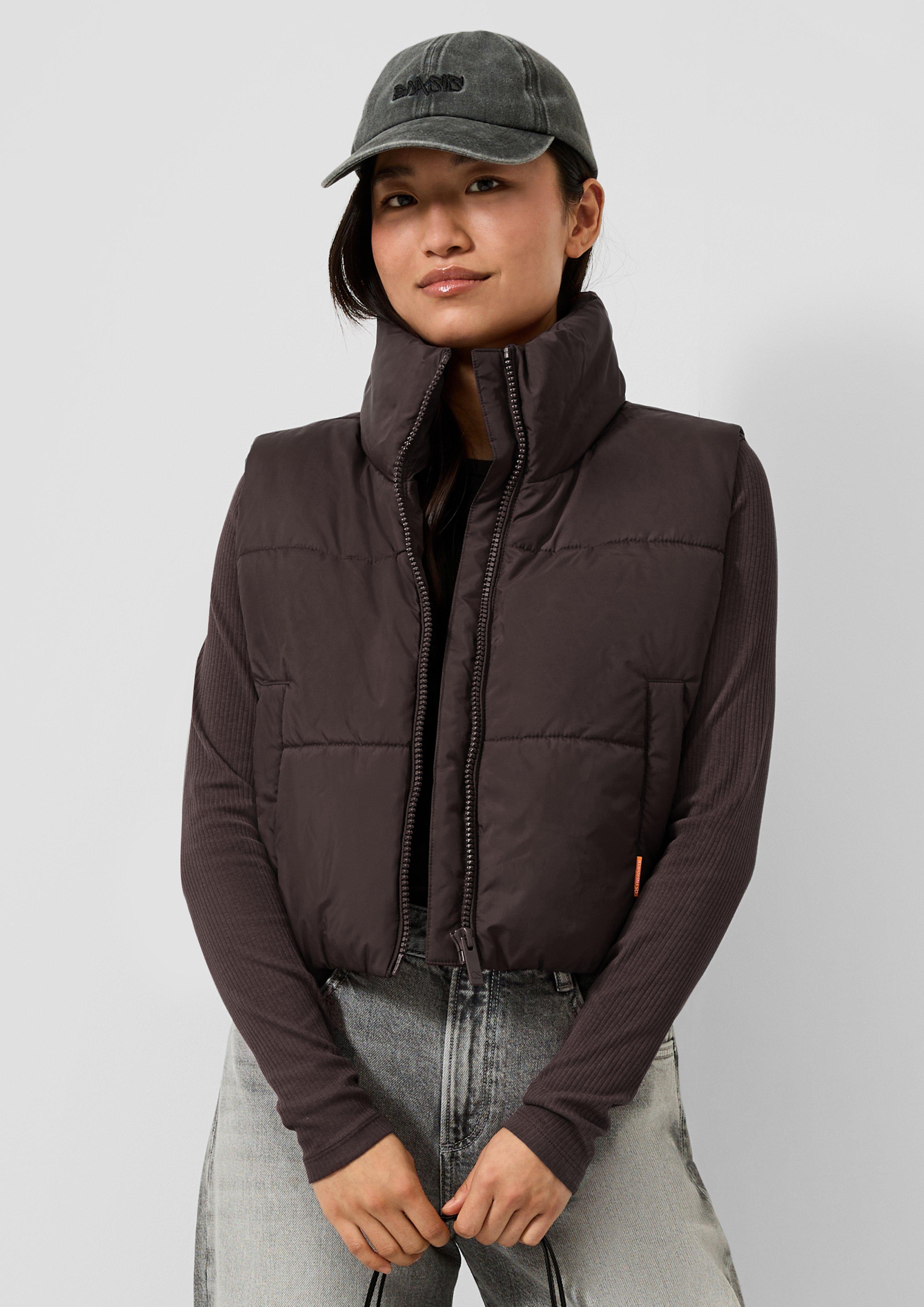 Femmes Gilet d'extérieur en brun de QS