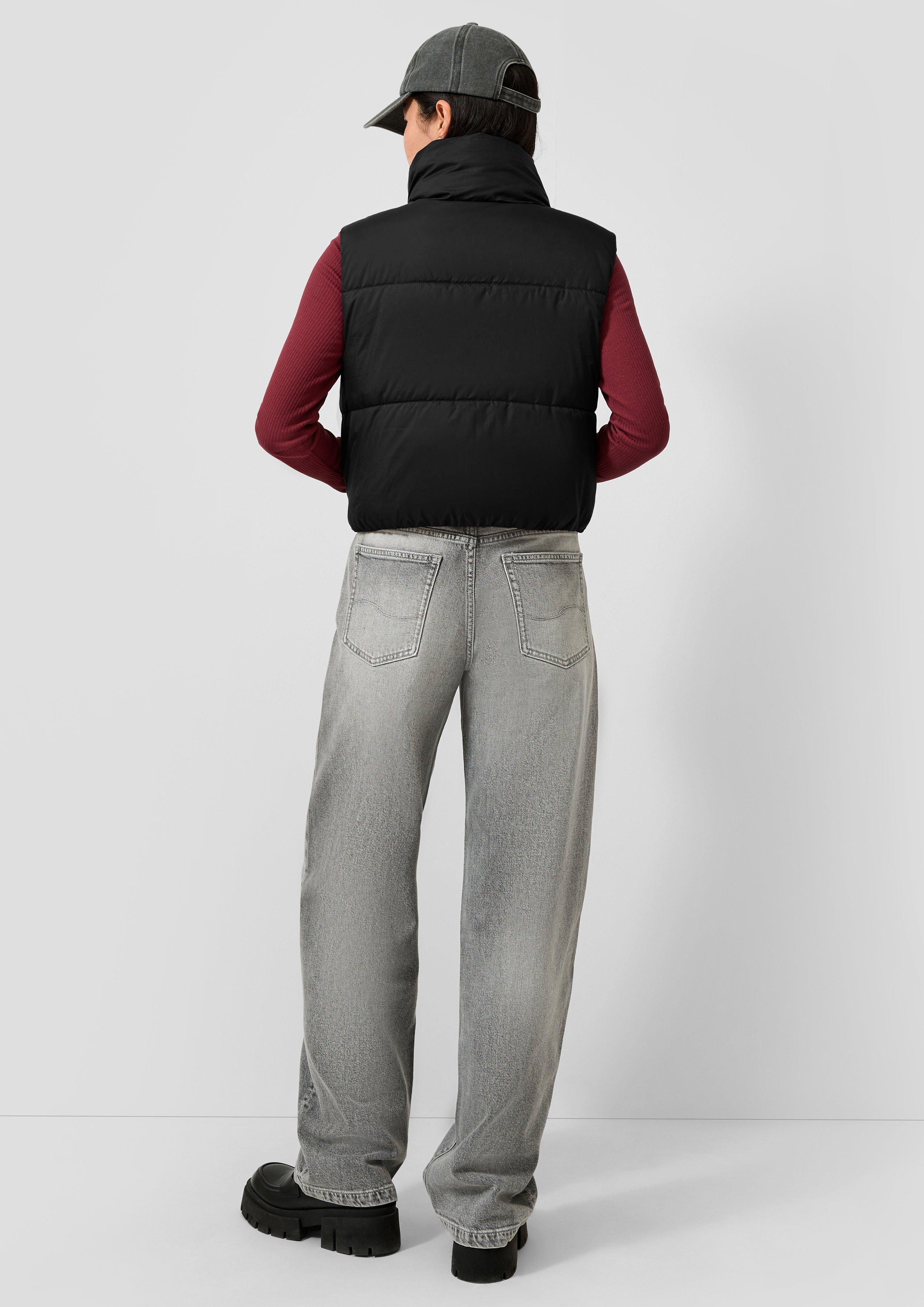 Femmes Gilet d'extérieur en noir de QS