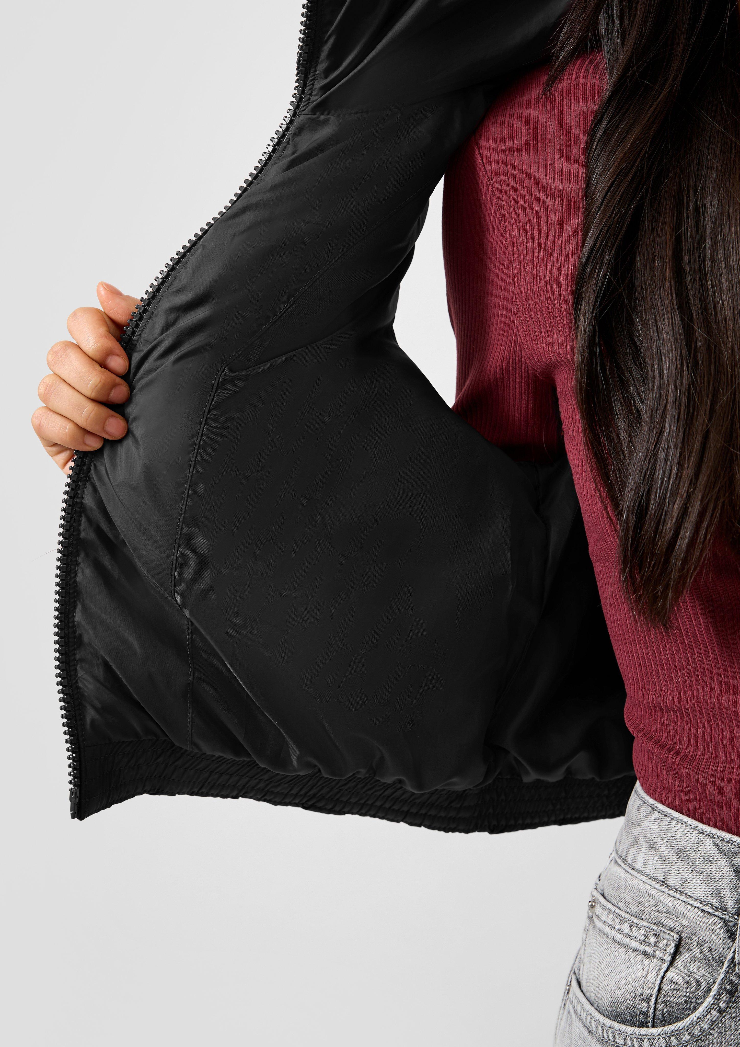 Femmes Gilet d'extérieur en noir de QS