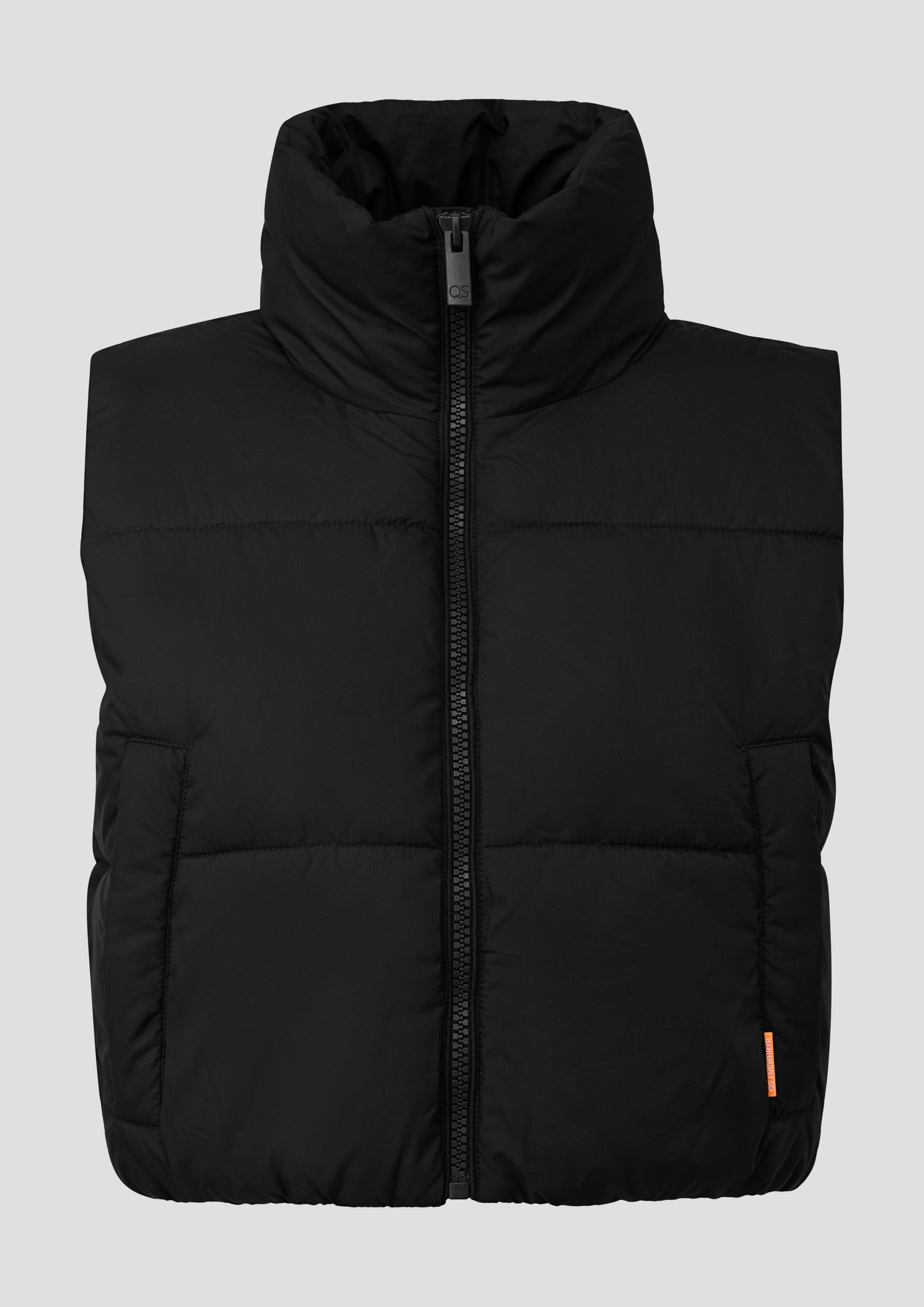 Femmes Gilet d'extérieur en noir de QS