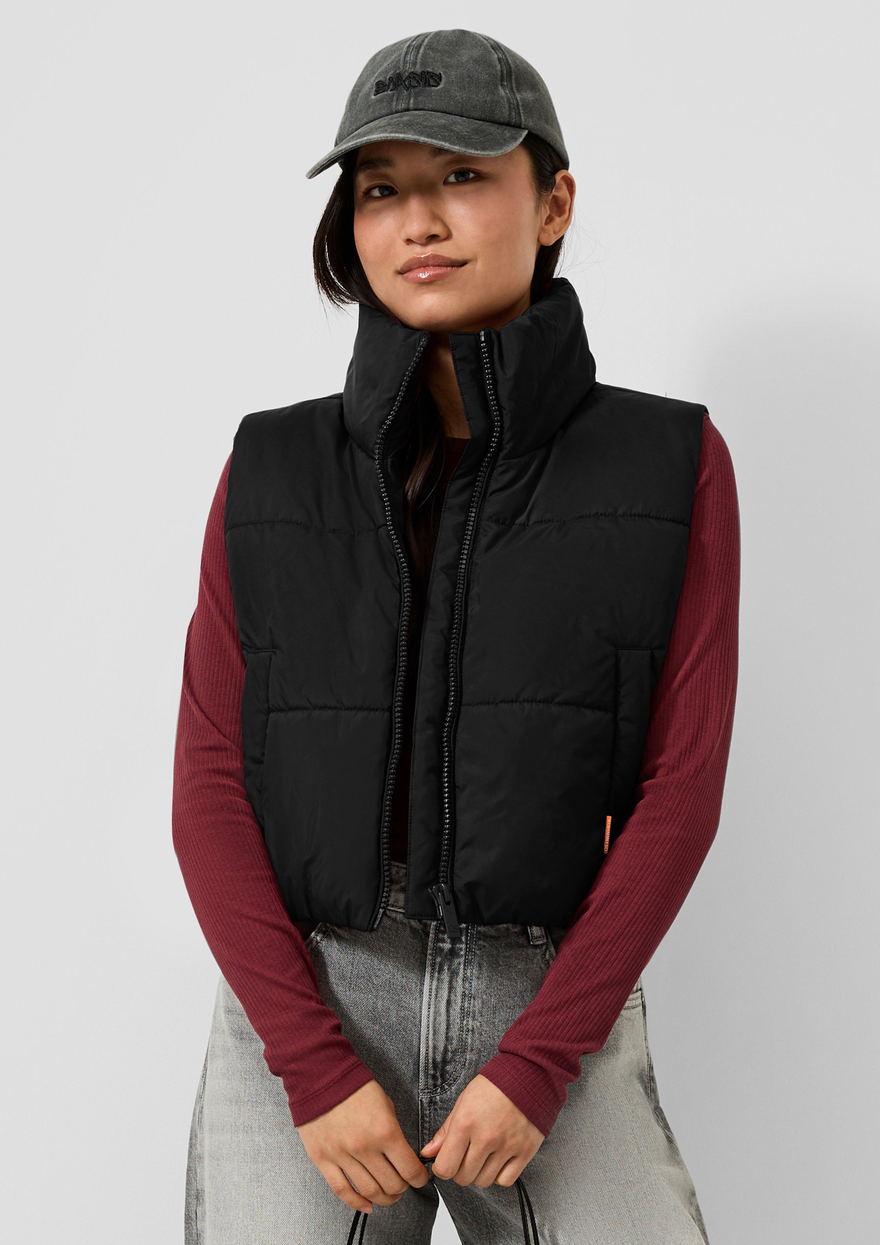 Gilet d'extérieur en noir de QS